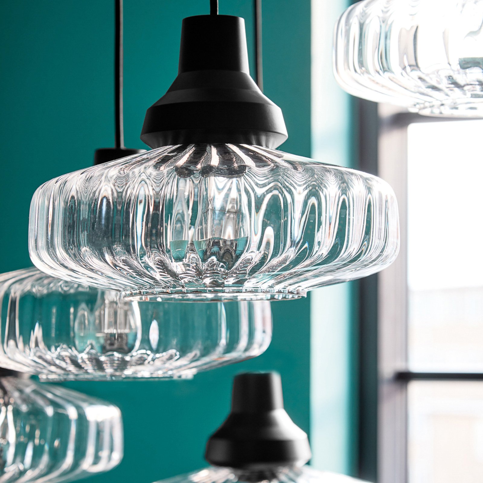 New Wave Optic Pendant Clear - Design By Us