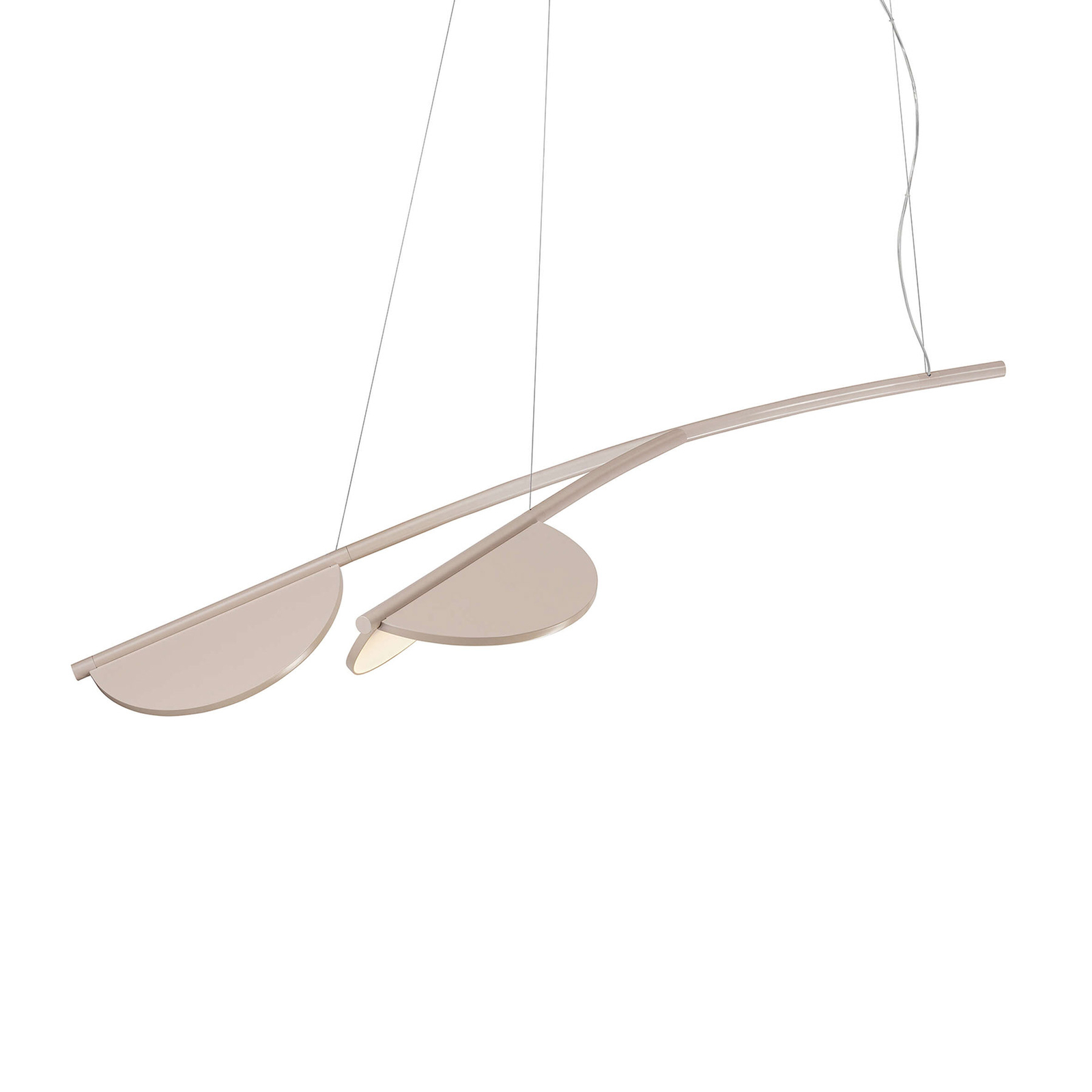 FLOS Almendra Organic LED hanging light, two-bulb