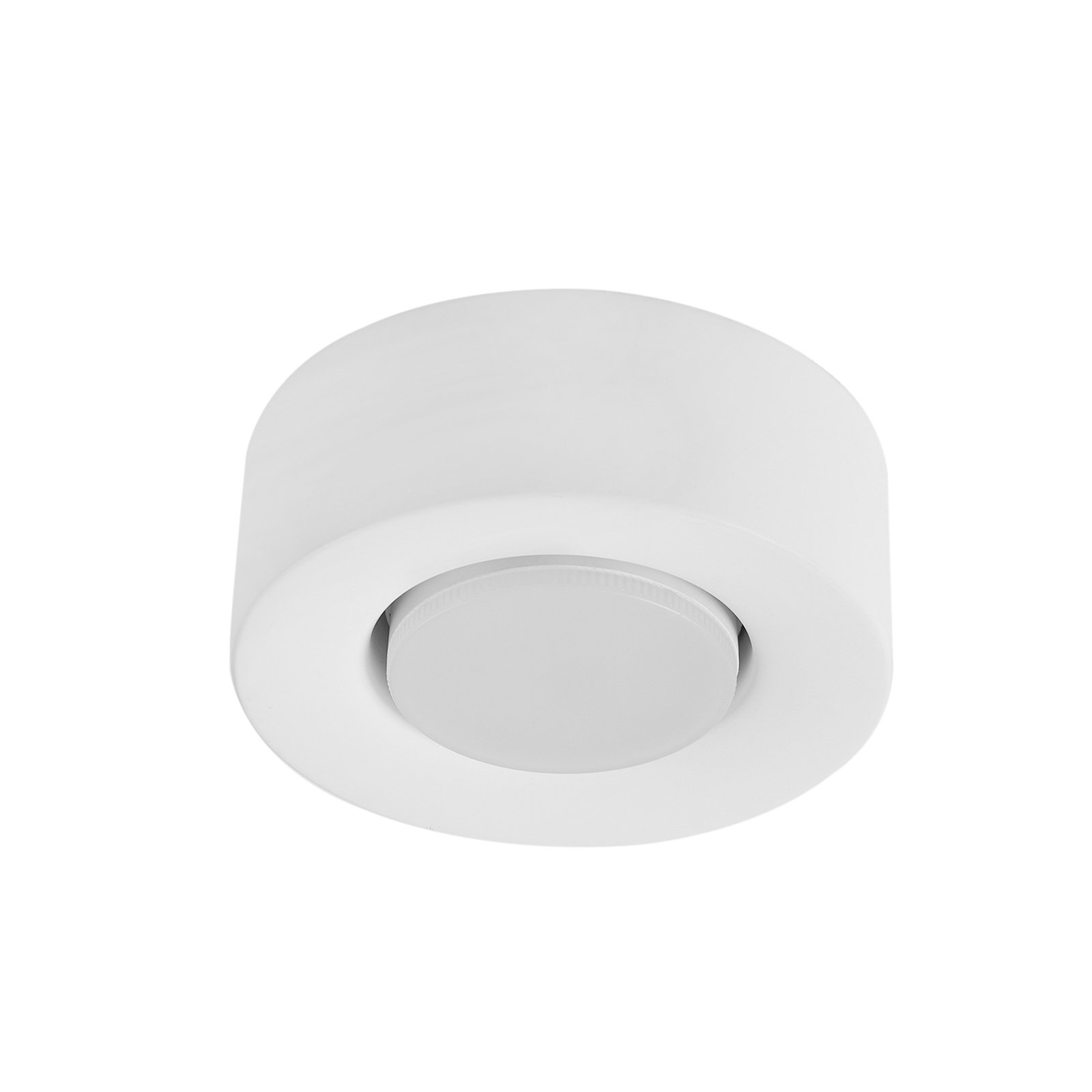 Lindby plafondlamp Levia, 1-lamp, Ø 14 cm, wit, gips