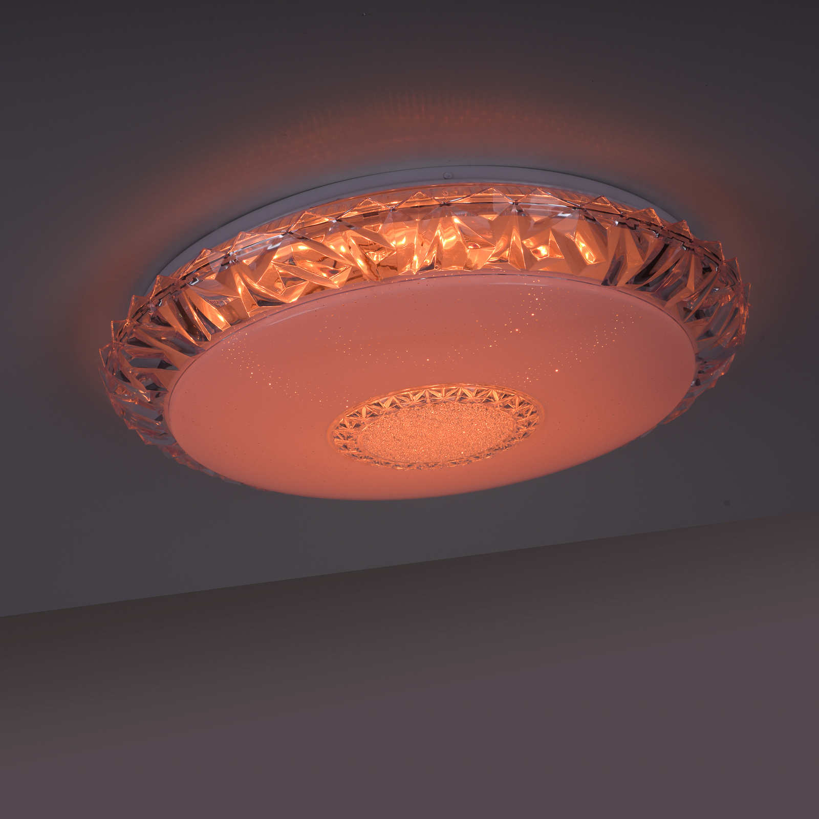 LED stropní svítidlo Lucca, RGB/CCT, Ø 51cm