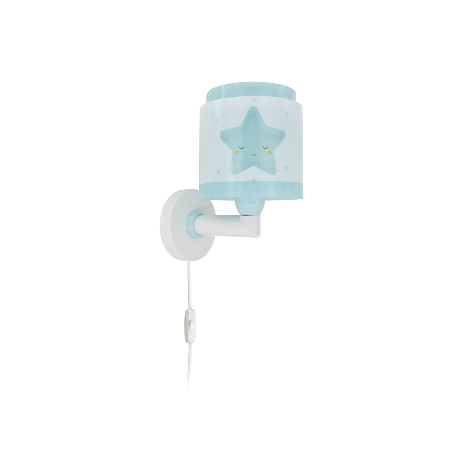 Dalber Baby Dreams wall light with a plug, blue
