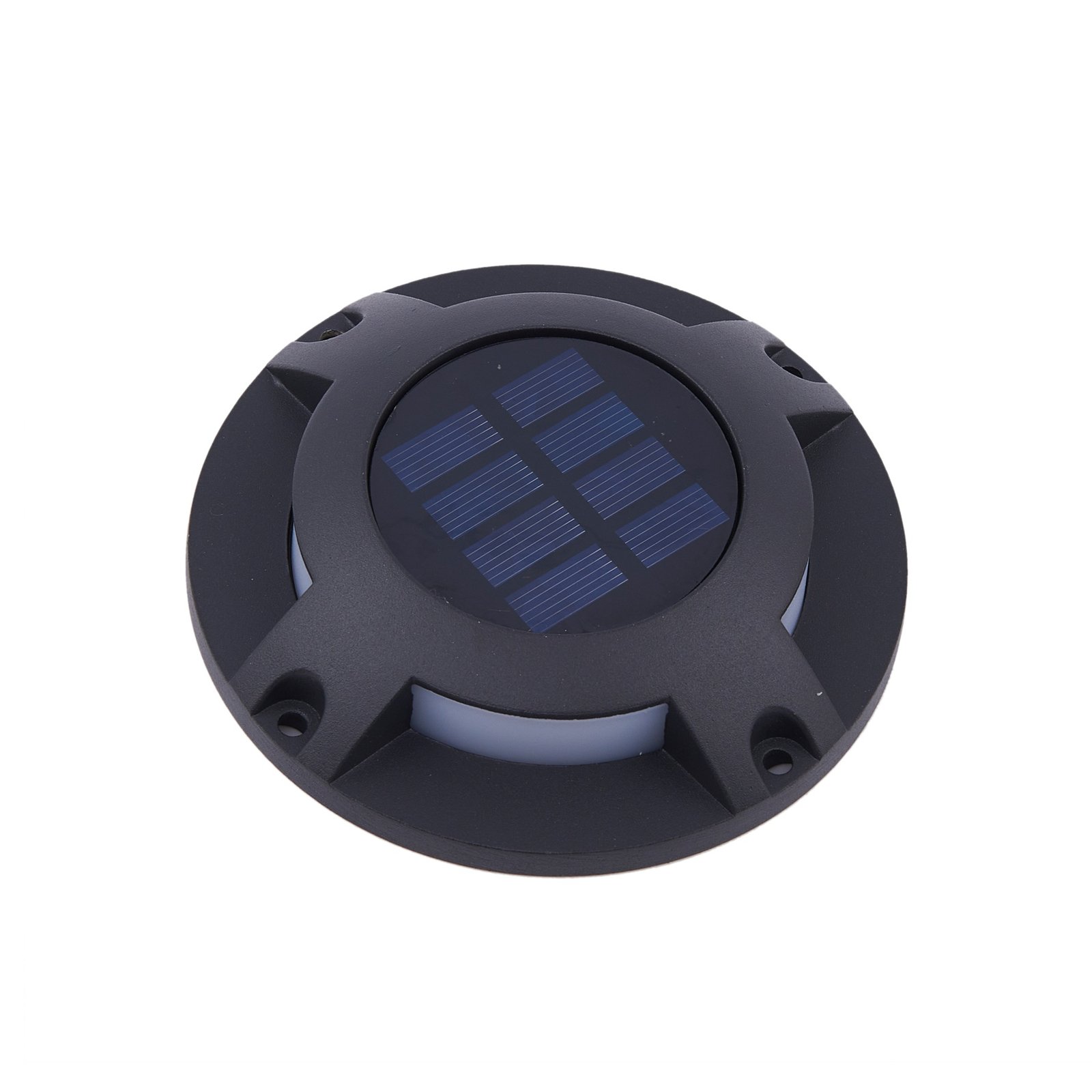 Prios LED solar de podea Selius, gri închis, IP67