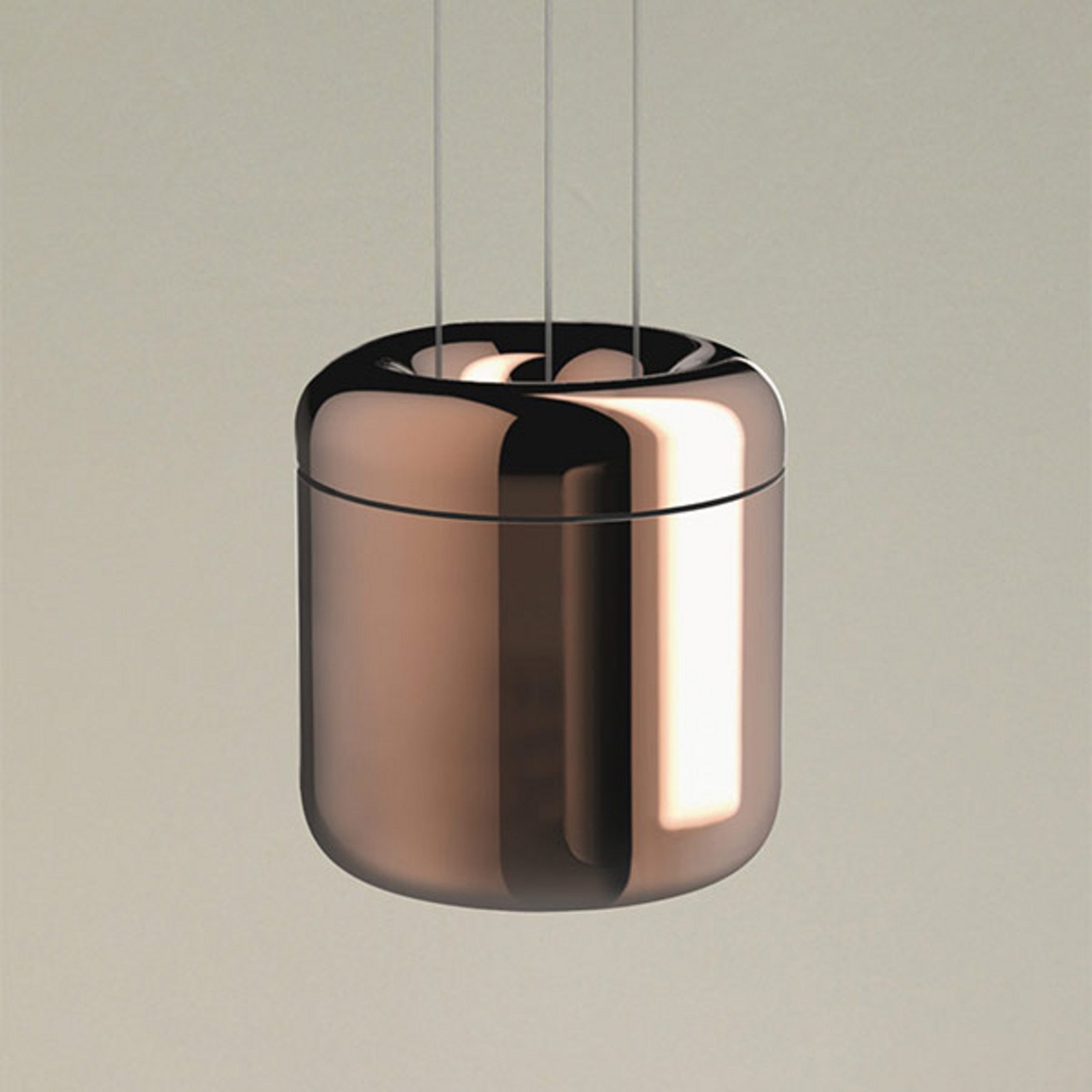 Serien Lighting serien.lighting Cavity Suspension S 2.700K bronz - Camera de zi / sufragerie - design - bronz lucios - Metal