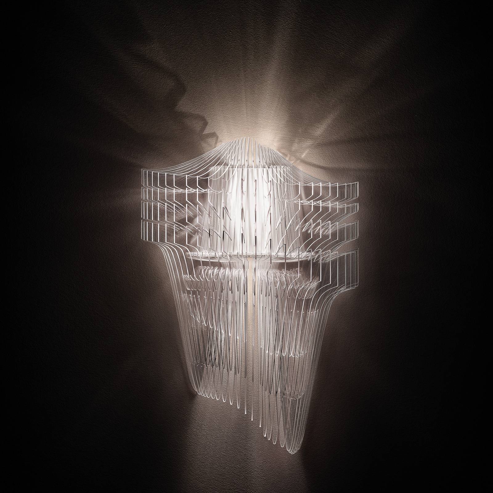 Slamp Aria design-vegglampe transparent