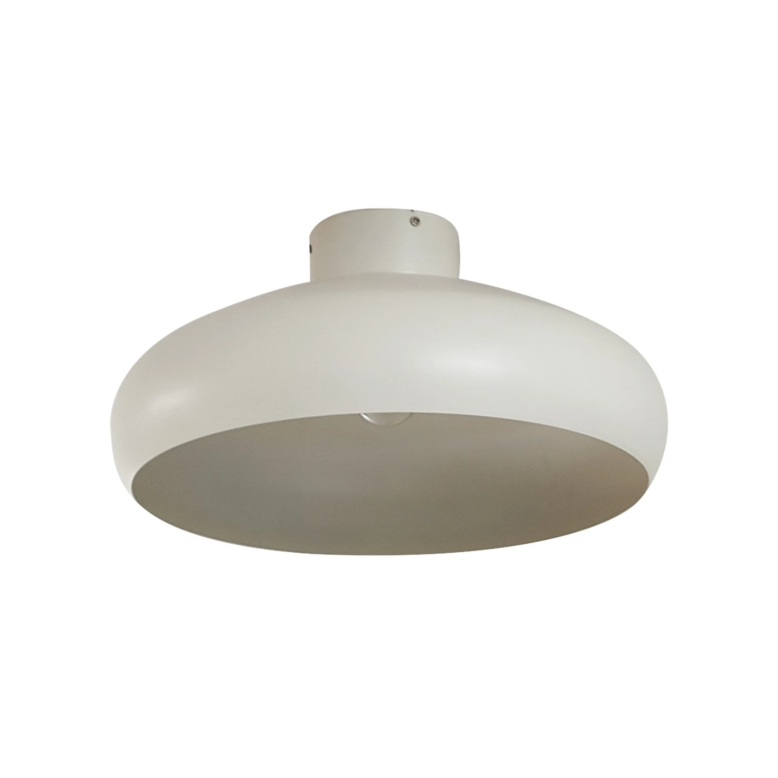 Lindby Deckenleuchte Elover, beige, Ø 45 cm, Eisen