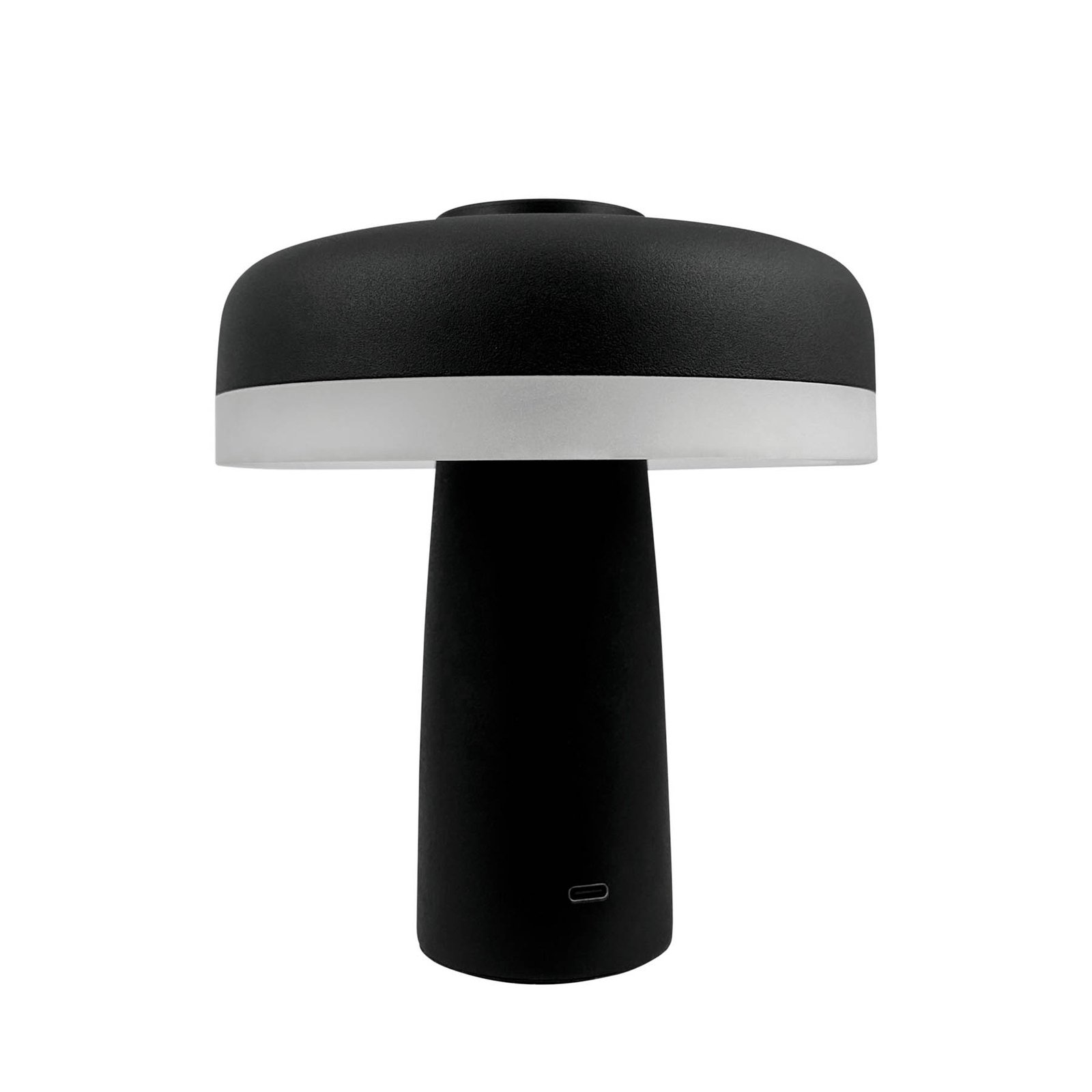 Dyberg Larsen LED table lamp Porter, black, 16 cm