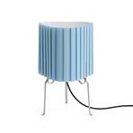 Canelé bordlampe, lyseblå, høyde 37 cm, E14, tekstil – HAY