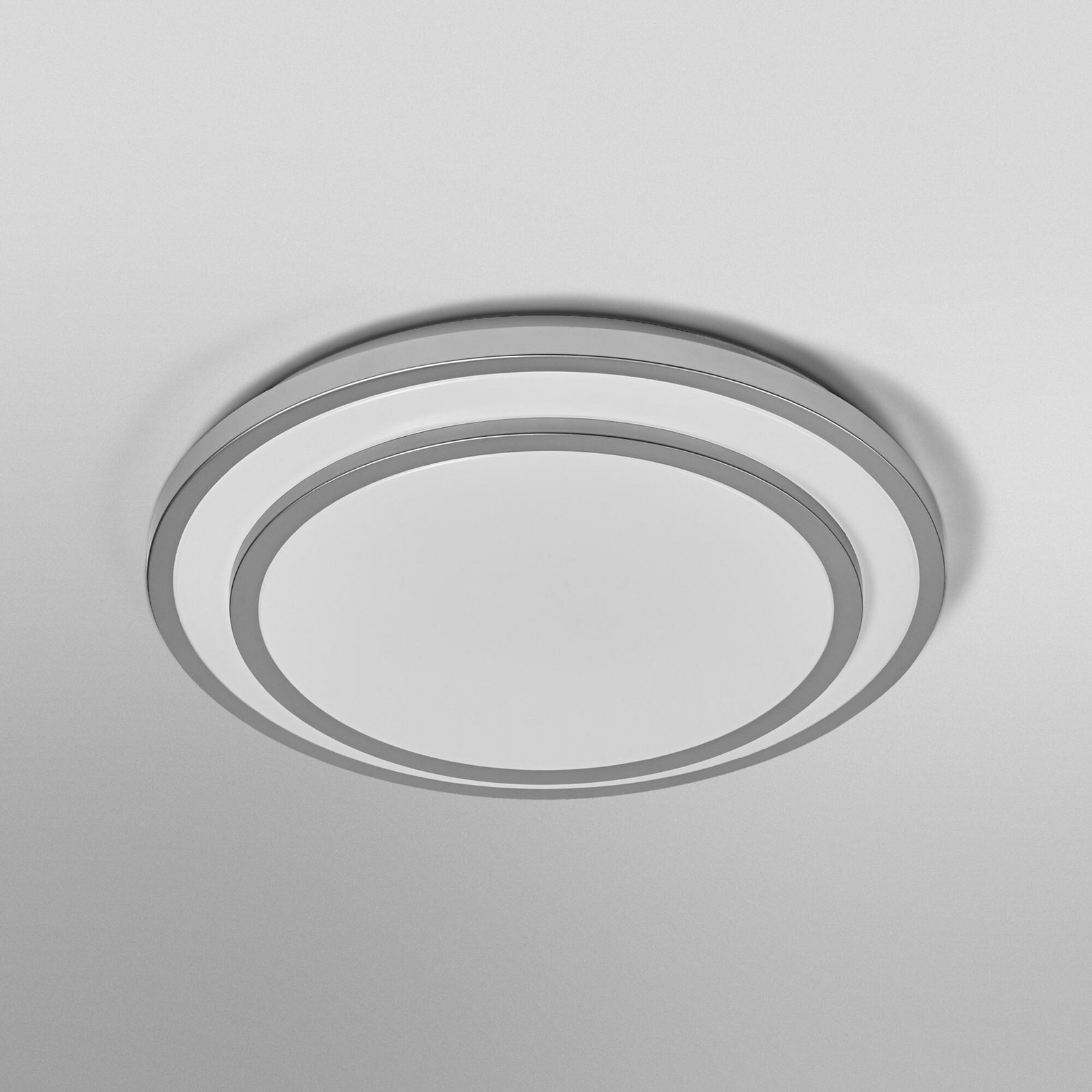 Plafonnier LED OSRAM ORBIS BERLIN, argent, Ø 39 cm Métal