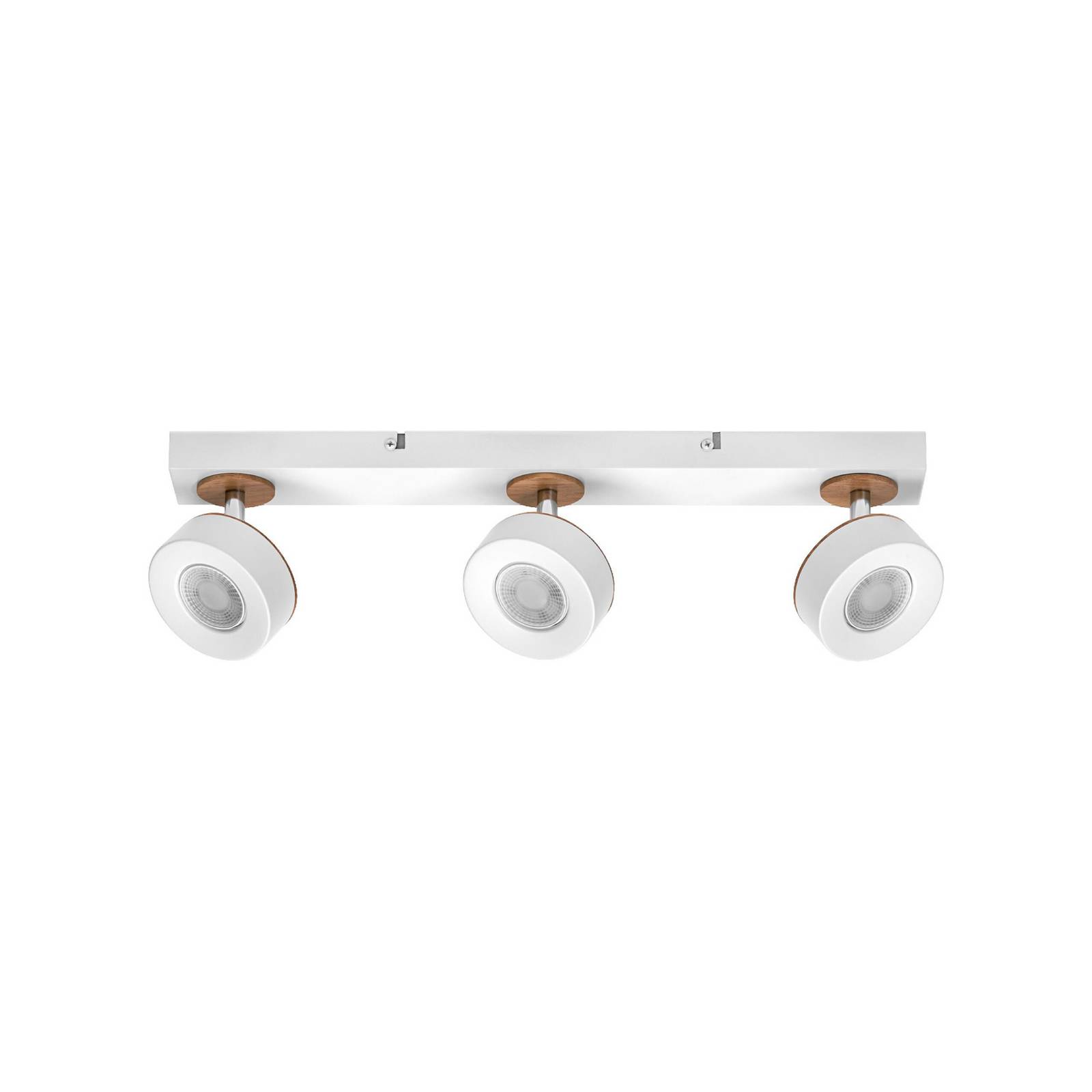 OSRAM LED-Deckenstrahler PLUTO, weiß, 3 Spots Metall 3.000 K