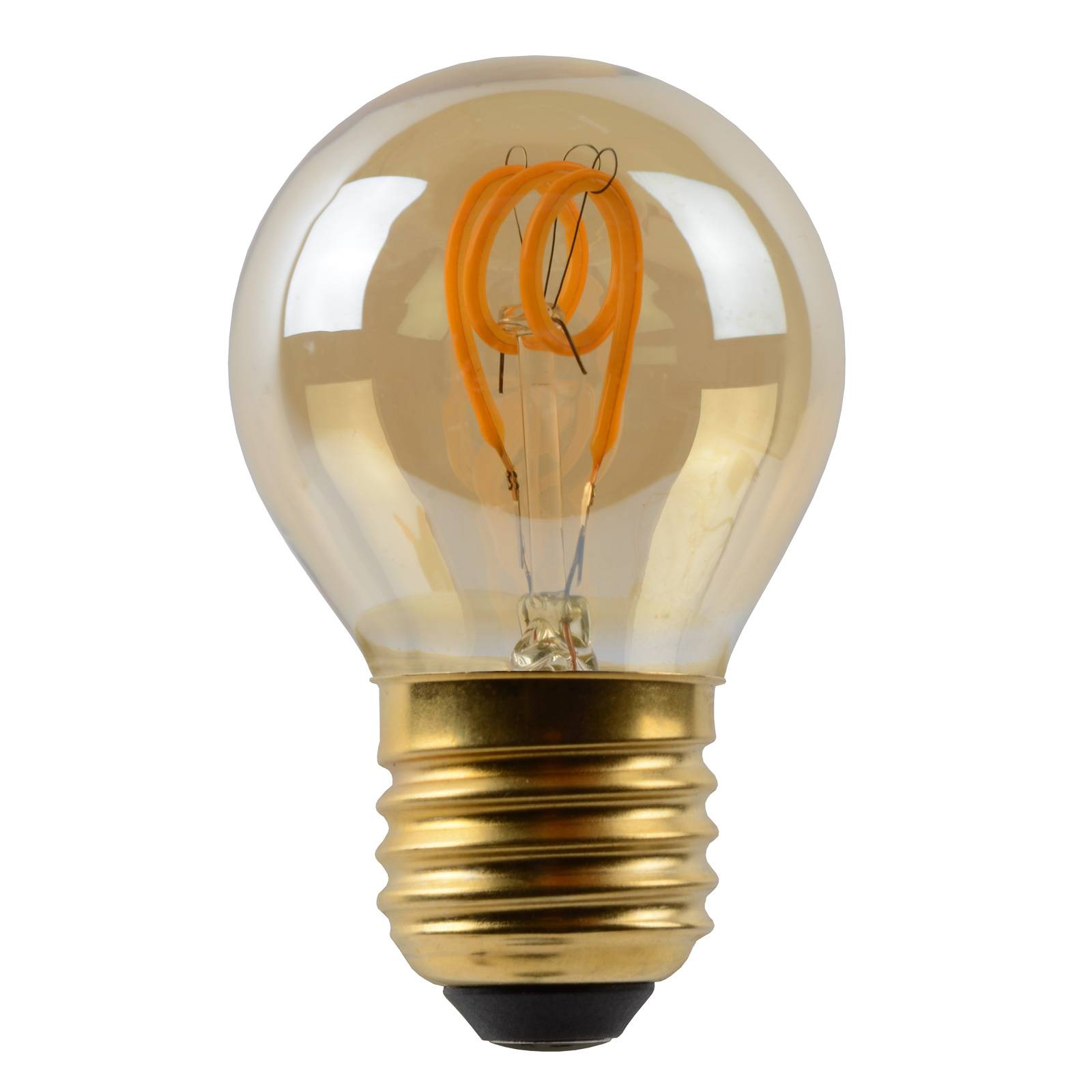 Ampoule LED E27 G45 3 W ambre 2 200 K dimmable