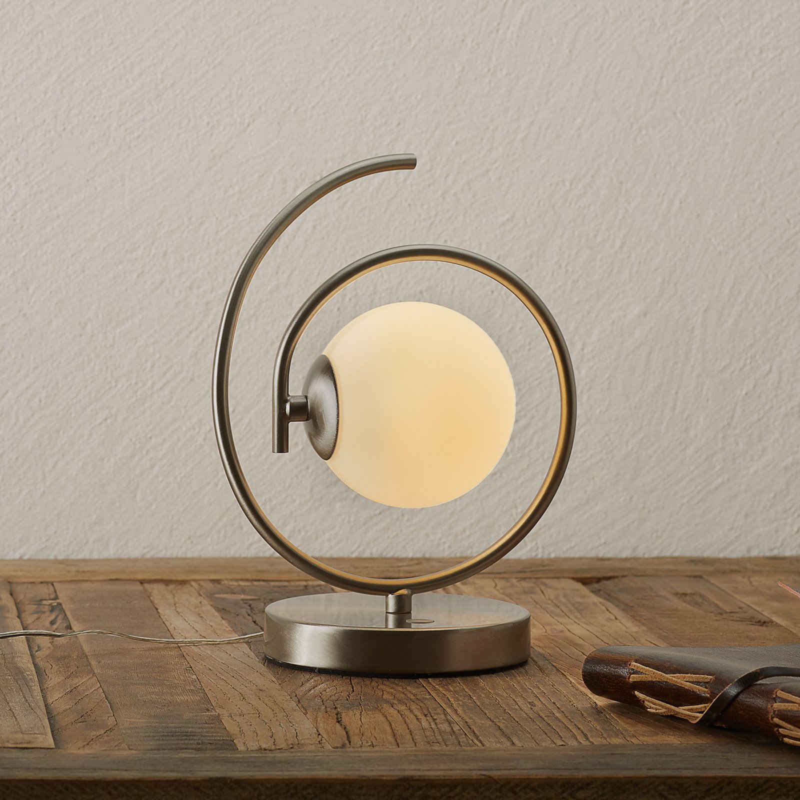 Fabas Luce Unusual LED table lamp Ensemble, for Living / Dining Room, metal, glass, 5 W, energy efficiency: A+, H: 25 cm