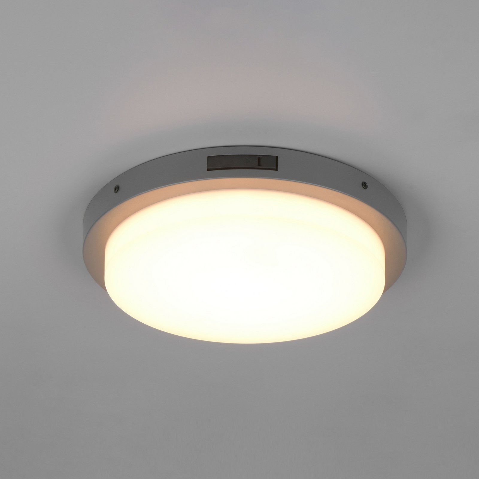 LED-Außenwandleuchte Bermejo, rund, Sensor, CCT, anthrazit