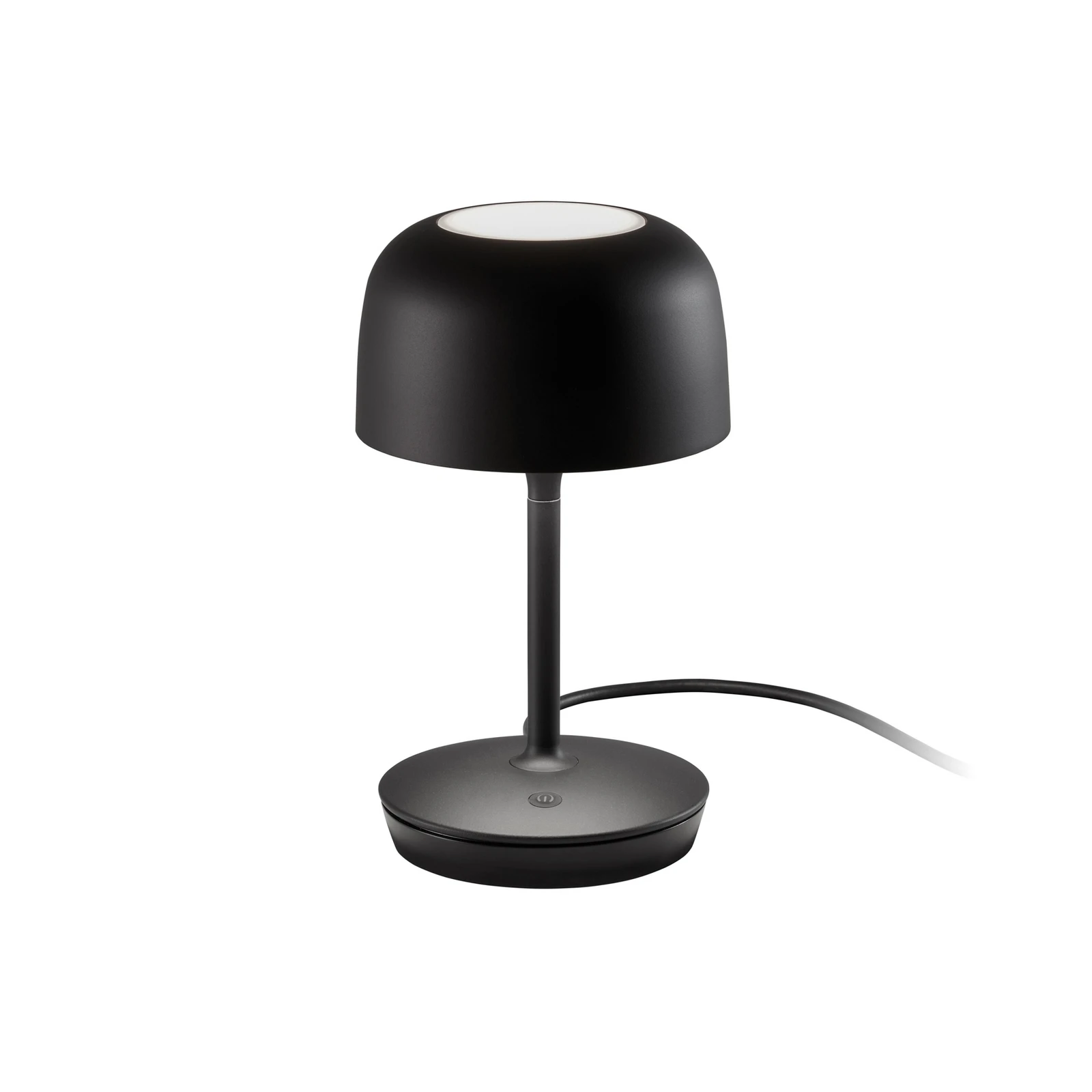 Bover LED tafellamp Bol, mat zwart, hoogte 30 cm, aluminium