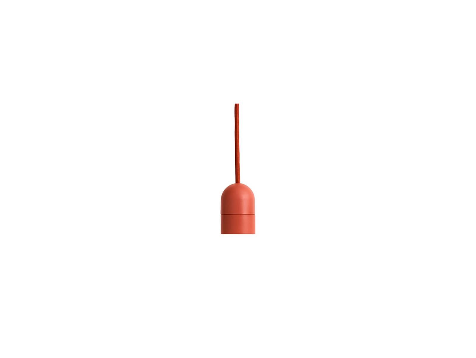HAY E27-Pendelfassung COMMON, rostrot, Ø 4,5 cm