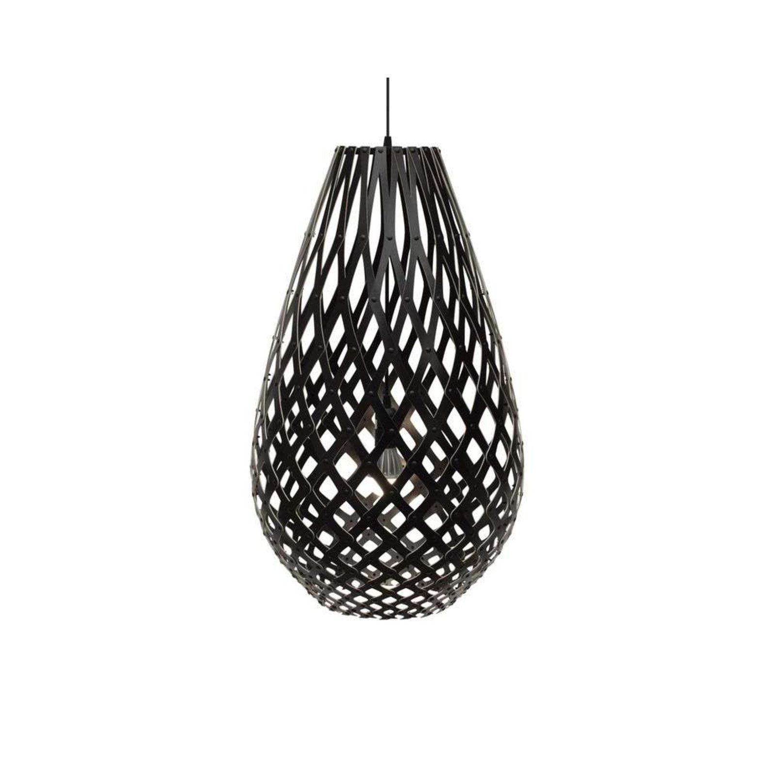 Koura Lustră Pendul H100 Black 2 Sides - David Trubridge