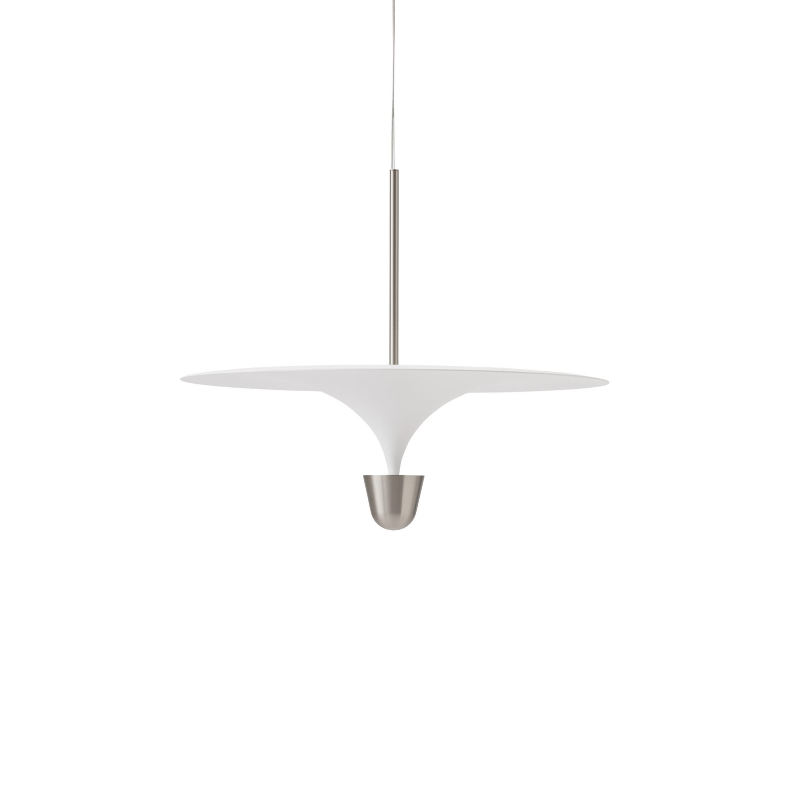 New Works lampa wisząca LED Kantarell, Ø 60 cm, nikiel New Works lampa wisząca LED Kantarell, Ø 60 cm, nikiel