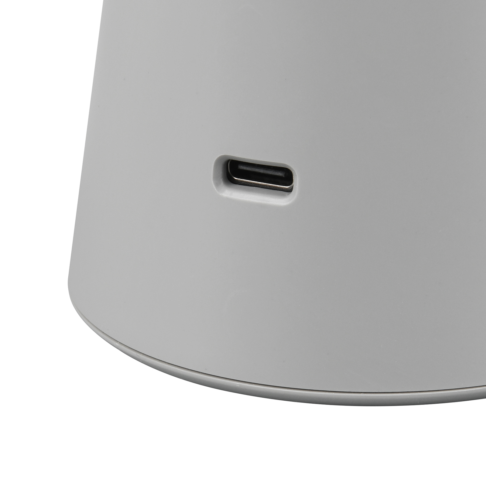 Torrez ladattava LED-pöytävalaisin, harmaa, korkeus 28,5 cm, CCT