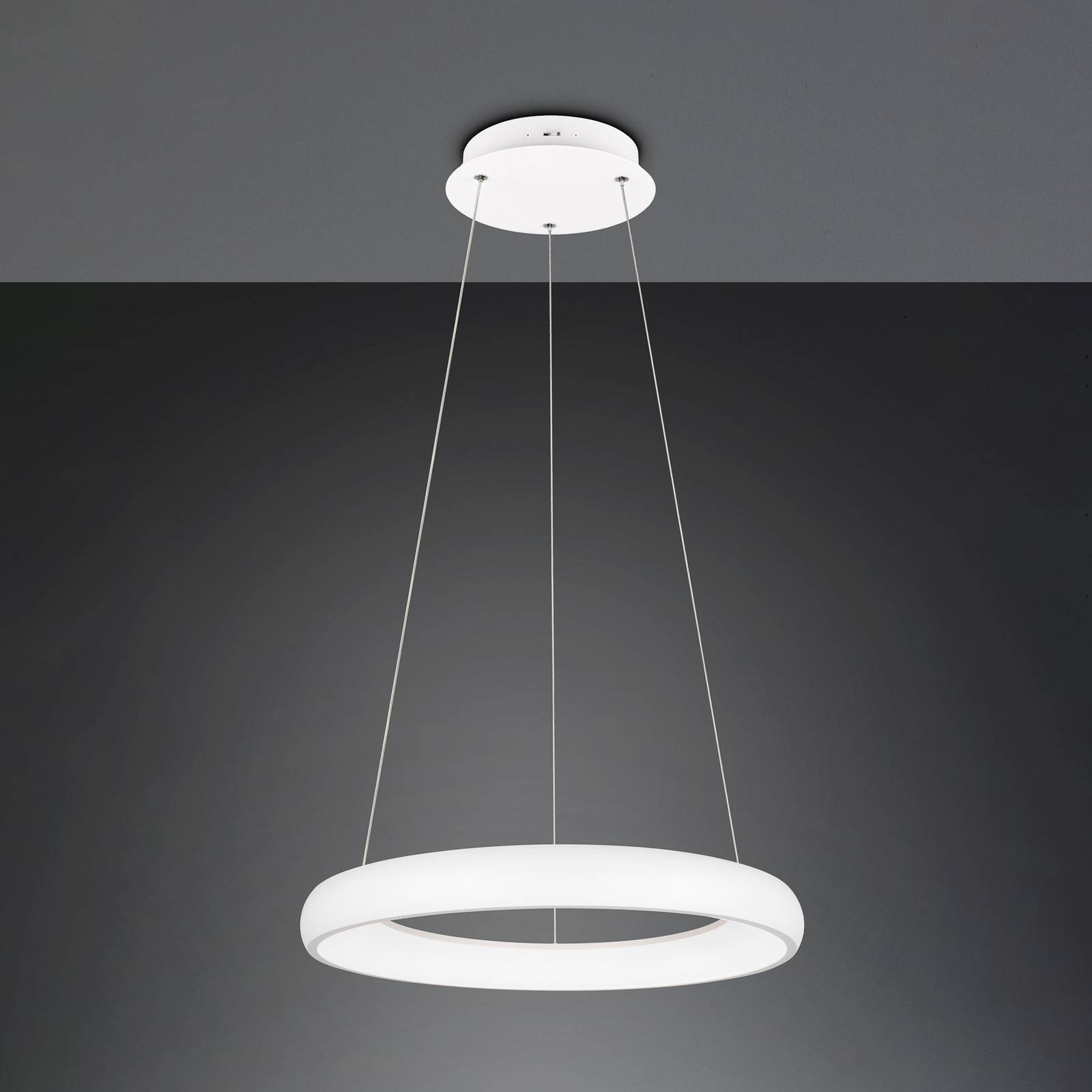 Trio Lighting Suspension LED Cardona Ø 62 cm blanc CCT métal