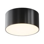 LED-Außendeckenleuchte Zon, schwarz, Ø 12 cm, 3.000 K Metall