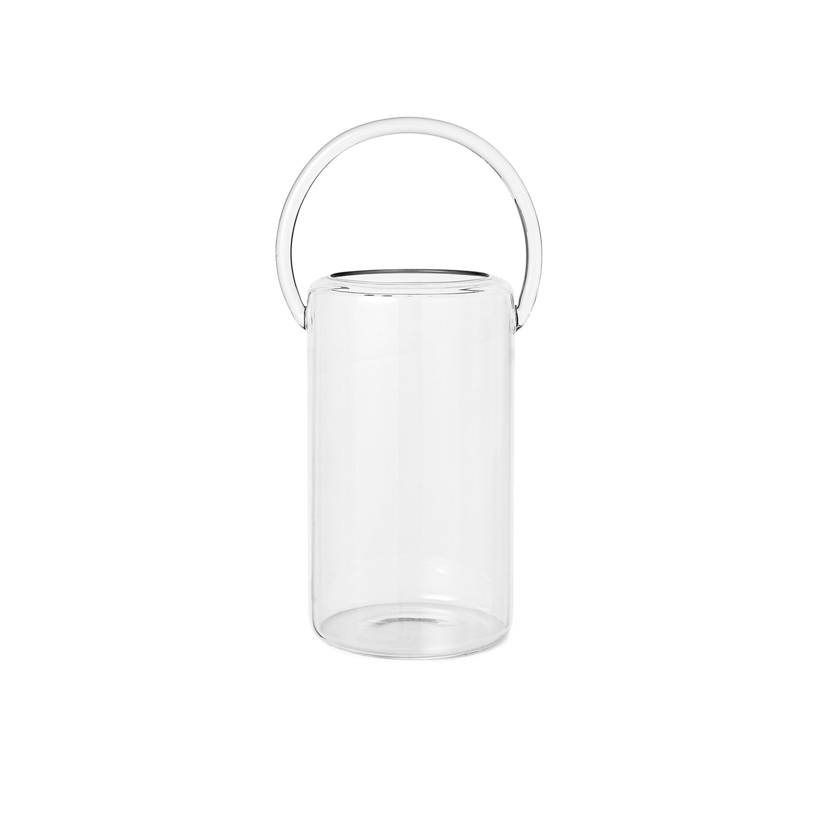 ferm LIVING Lanterna Luce, transparente, altura 39,5 cm, vidro