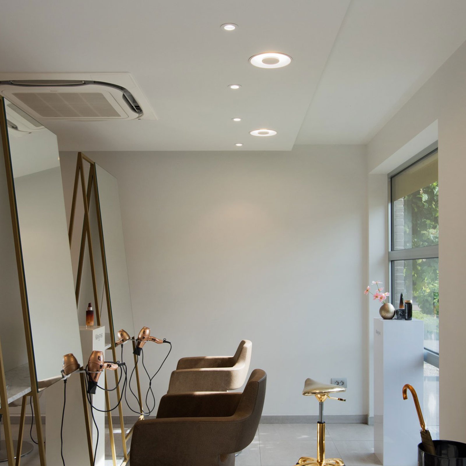 SLV New Tria 1 Set LED-Einbauspot rund