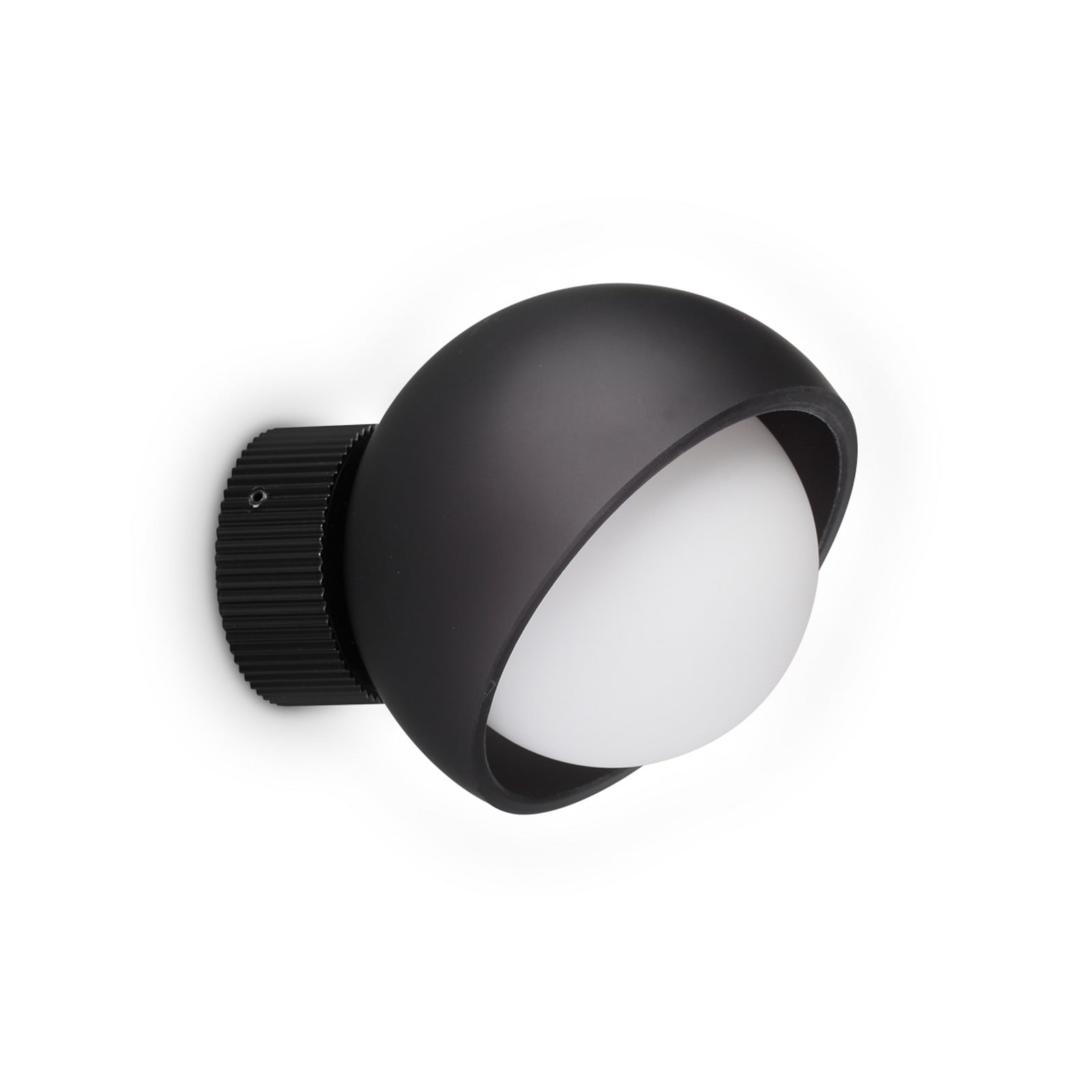 Aplică IDEAL LUX Bloom negru Ø 12 cm metal - Camera de zi / sufragerie - Modern - negru gri închis alb