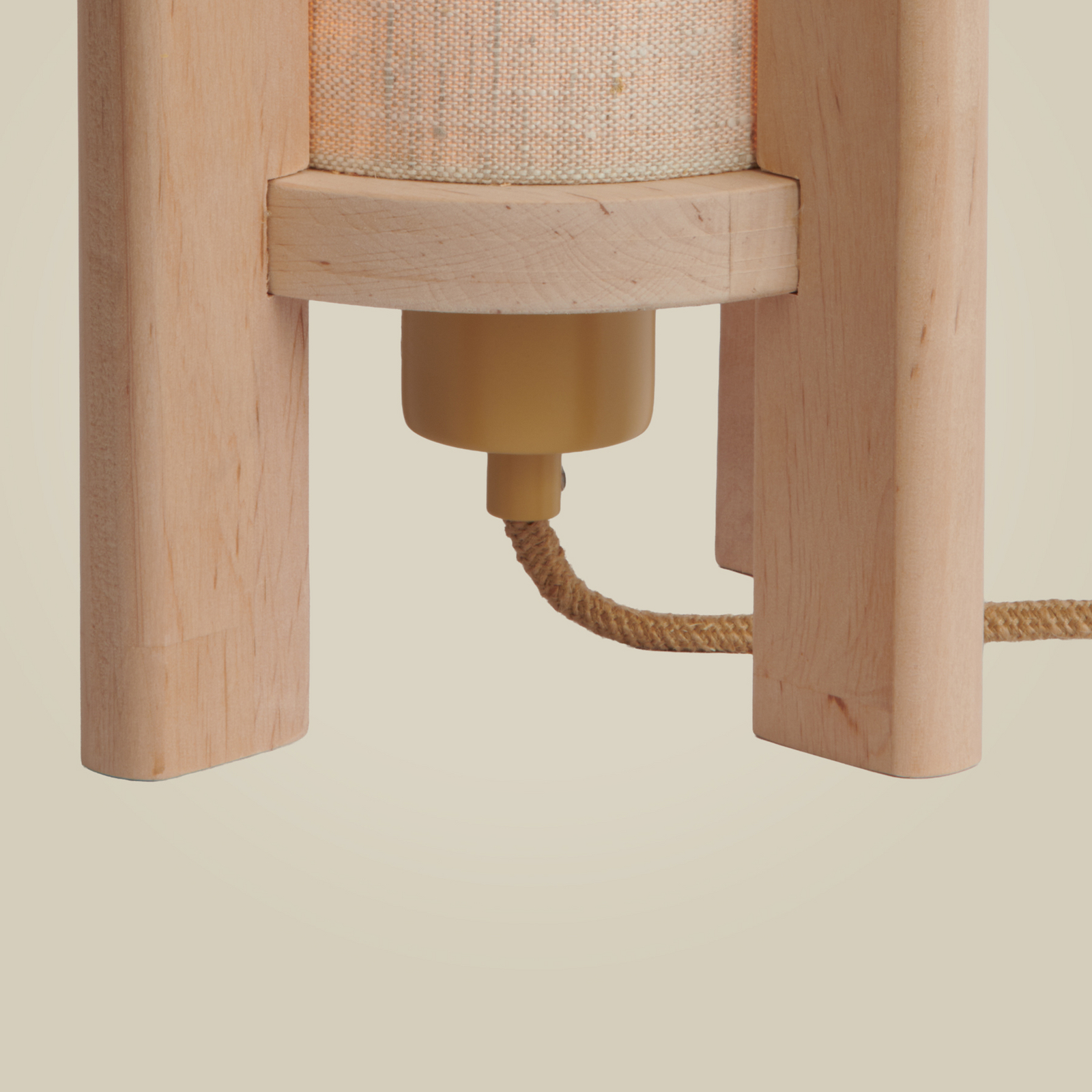 GOOD & MOJO bordlampe Corsica, natur, 30 cm, or