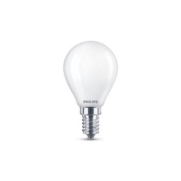 Philips LED-Tropfenlampe E14 4,3W 2.700K opal 2er