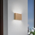 LED-Wandleuchte Semi M, Aluminium, gold, Länge 17,5 cm