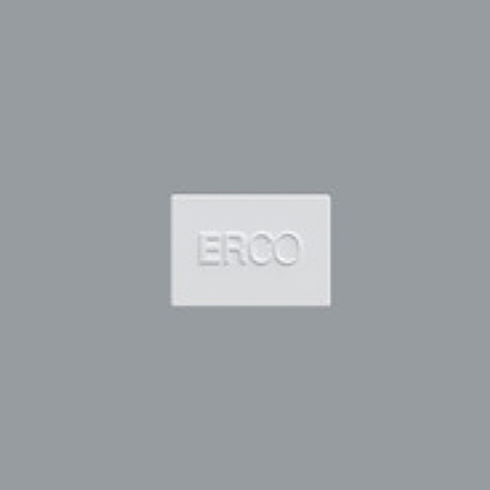 ERCO endeplate for Minirail-skinne, hvit