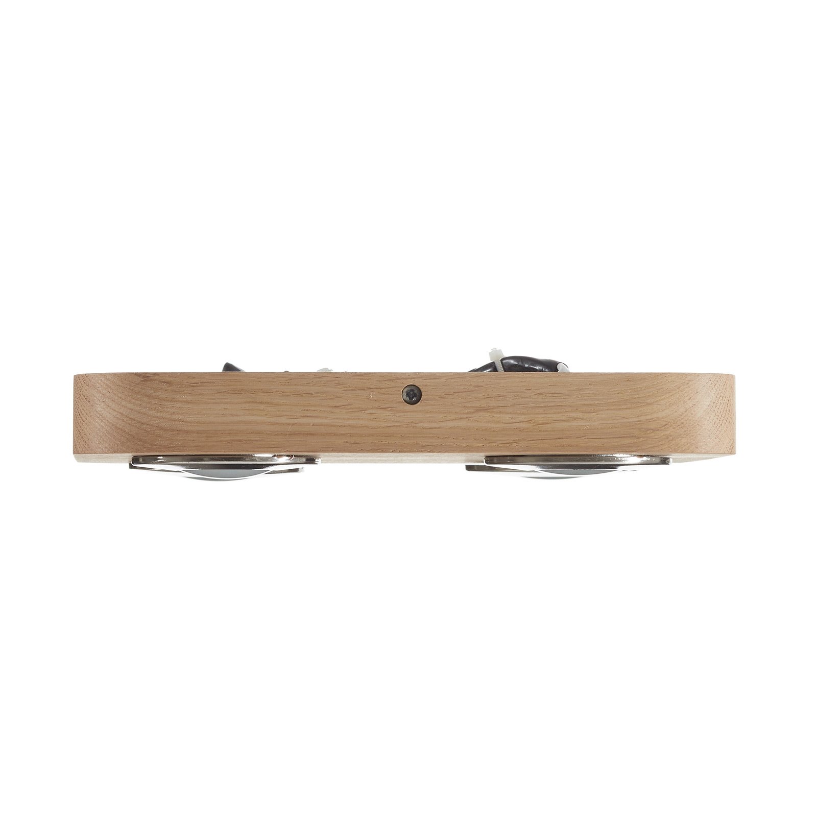 4-bulb Sunniva LED ceiling lamp, oak wood