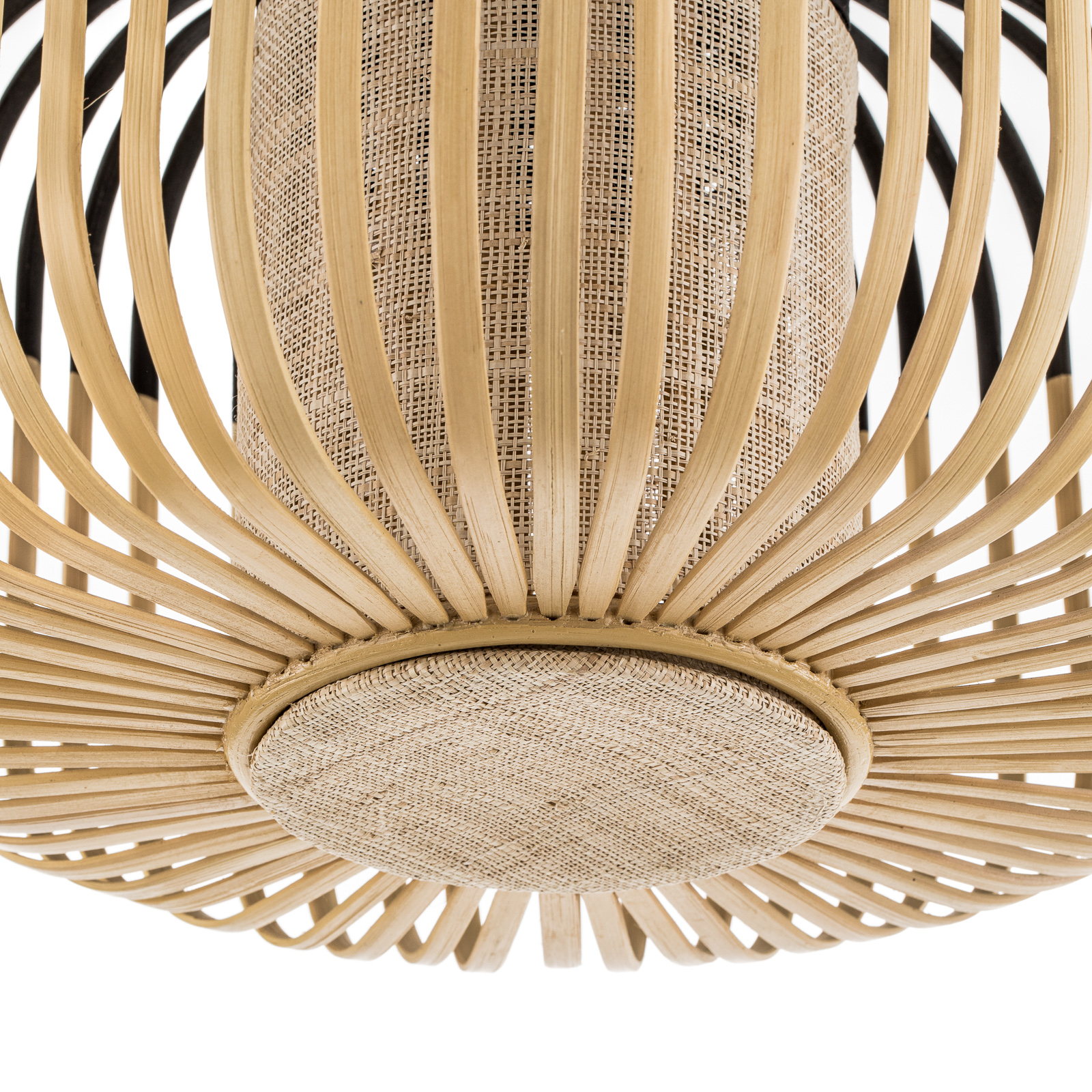 Forestier Bamboo Light S griestu lampa 35cm melna