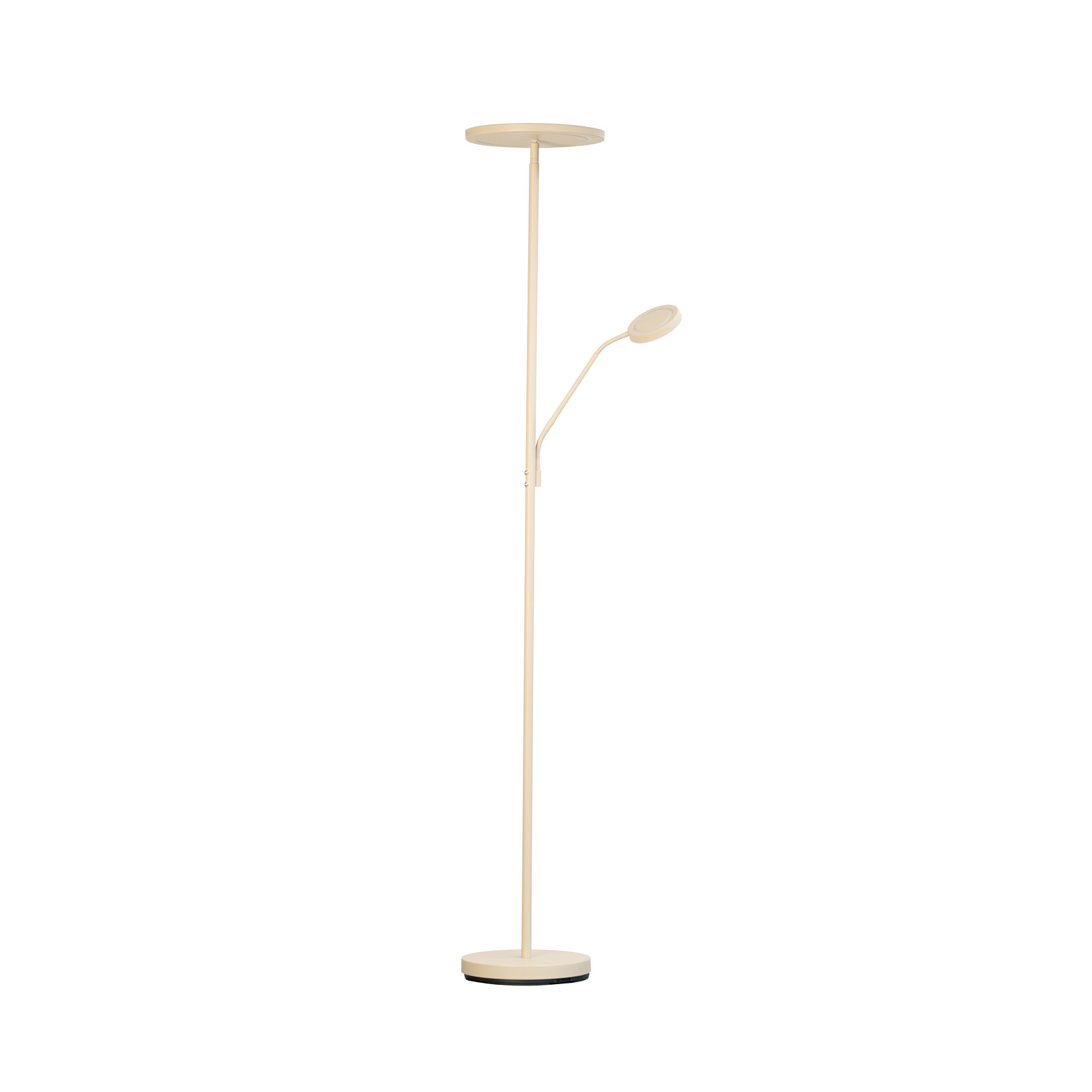 FISCHER & HONSEL Lampadar LED Sorento înălțime 182 cm lumină de citit culoare nisipiu - Camera de zi / sufragerie - Modern - culoarea nisipului - Metal