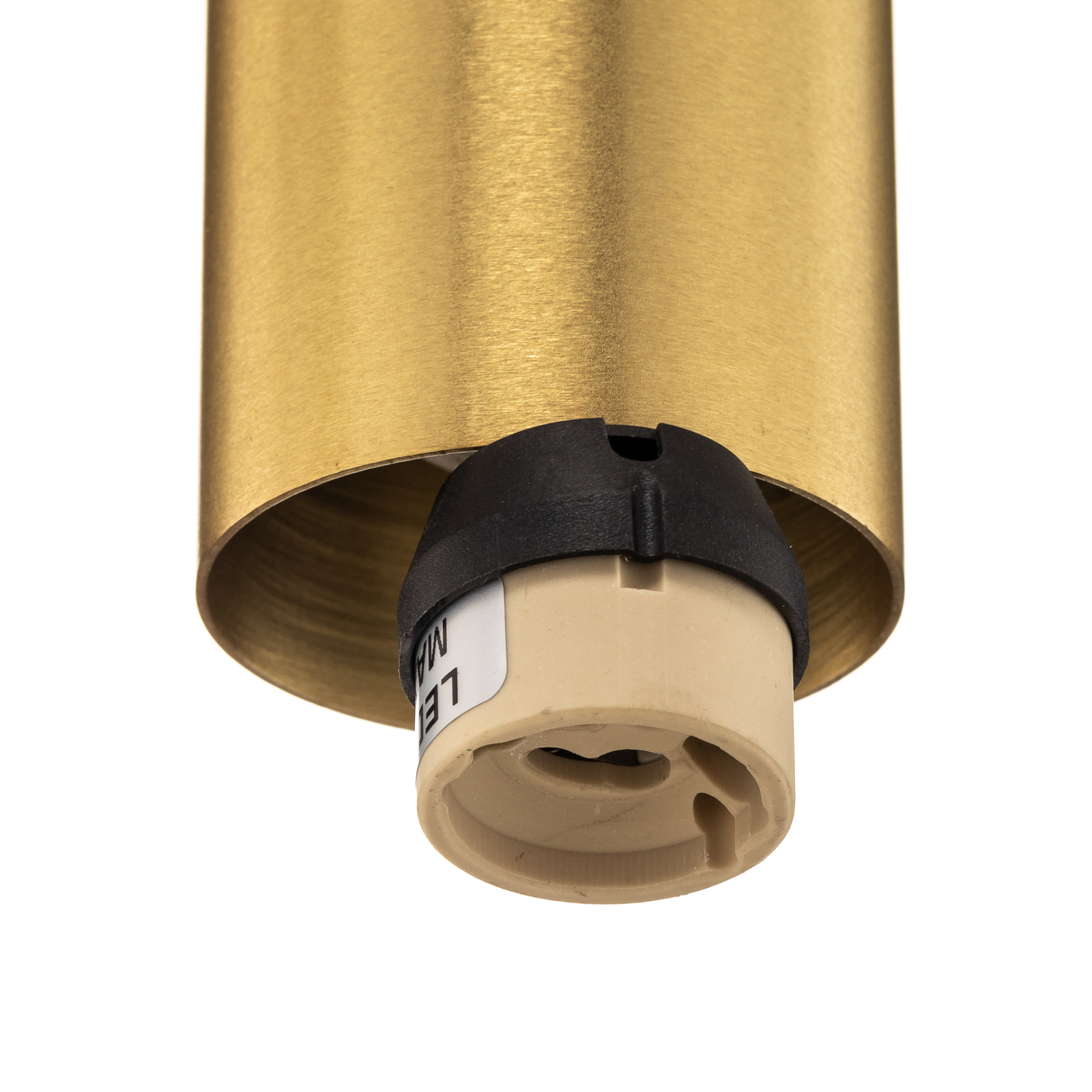 Suspension Cylinder, transparent/laiton, hauteur 15 cm