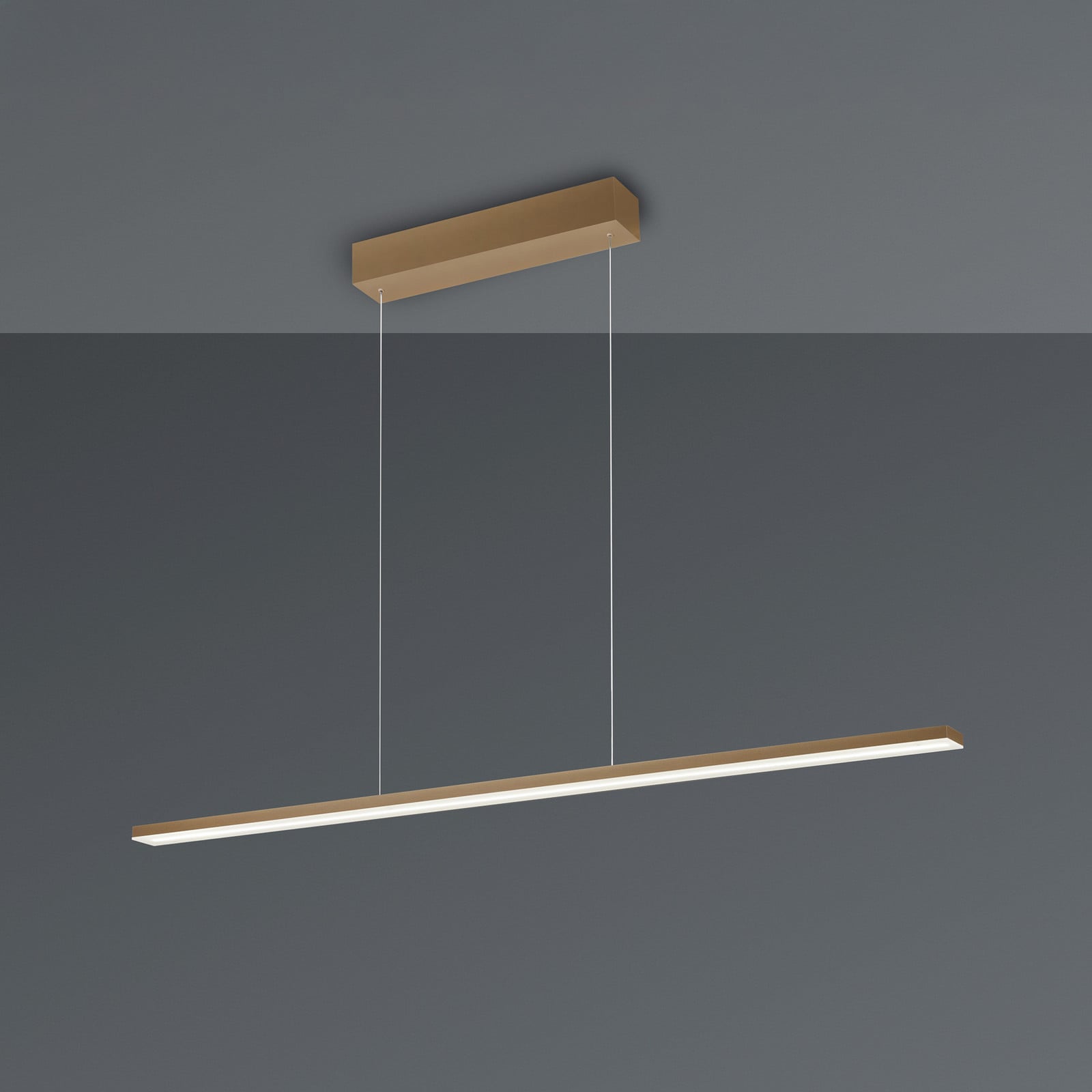 Lampă suspendată LED Bopp Baseline 2.0 culoare nisip lungime 119 cm - Camera de zi / sufragerie - Modern - Aluminiu