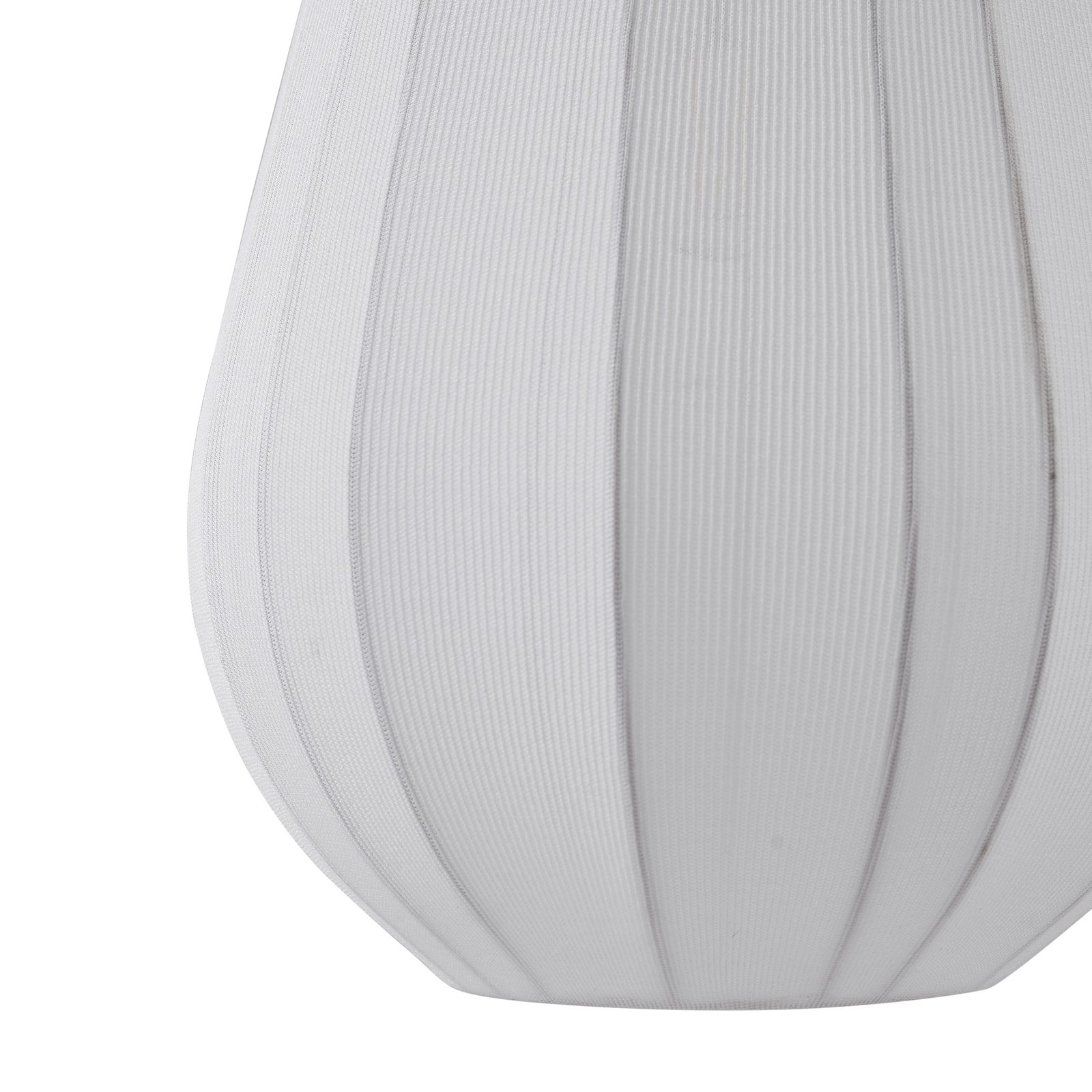 Lindby Helin pendant light, white, Ø 30 cm, fabric