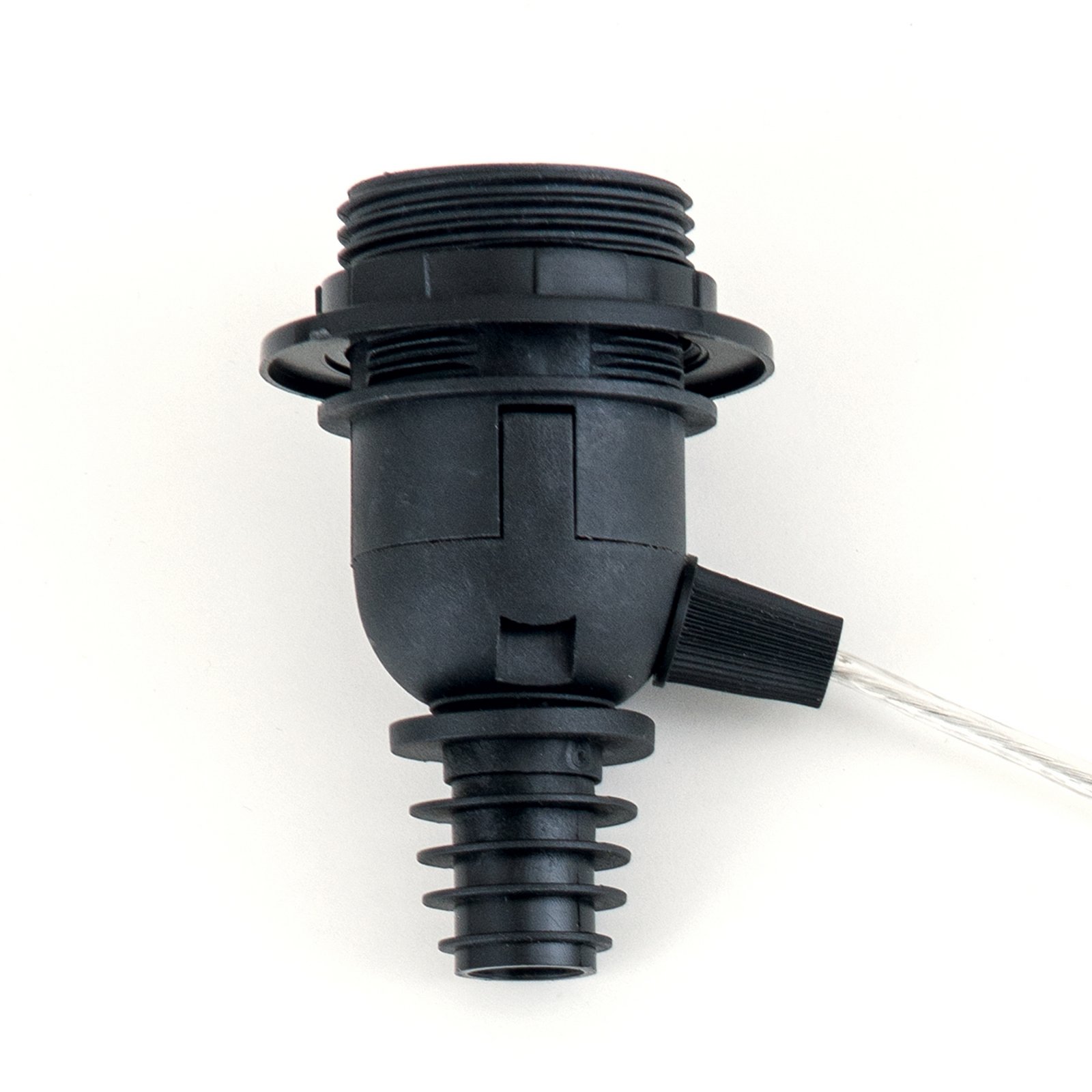 Oprawa żarówki E27 BOTTLE, przezroczysty kabel, długość 200 cm