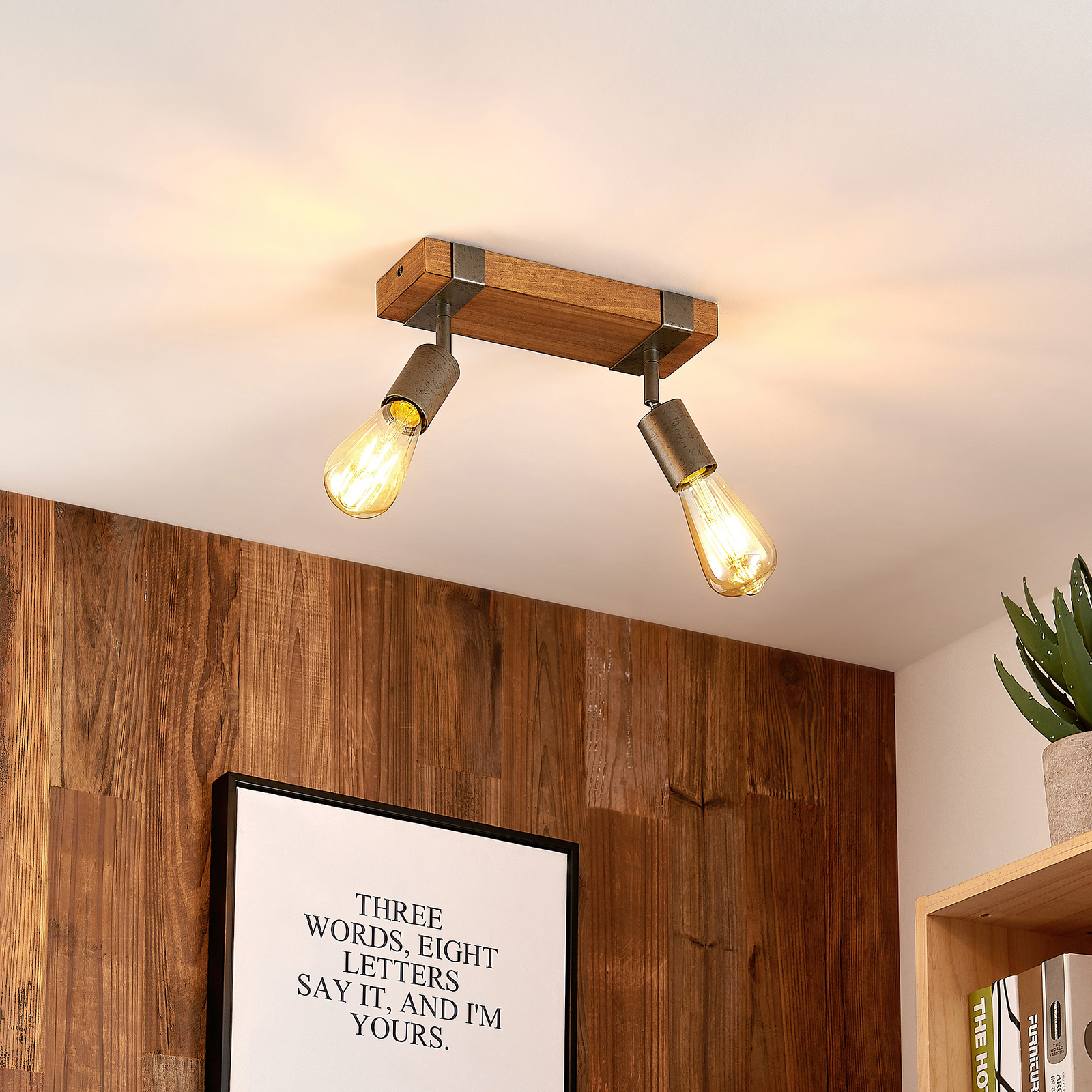 Lindby Quitana ceiling spotlight two-bulb