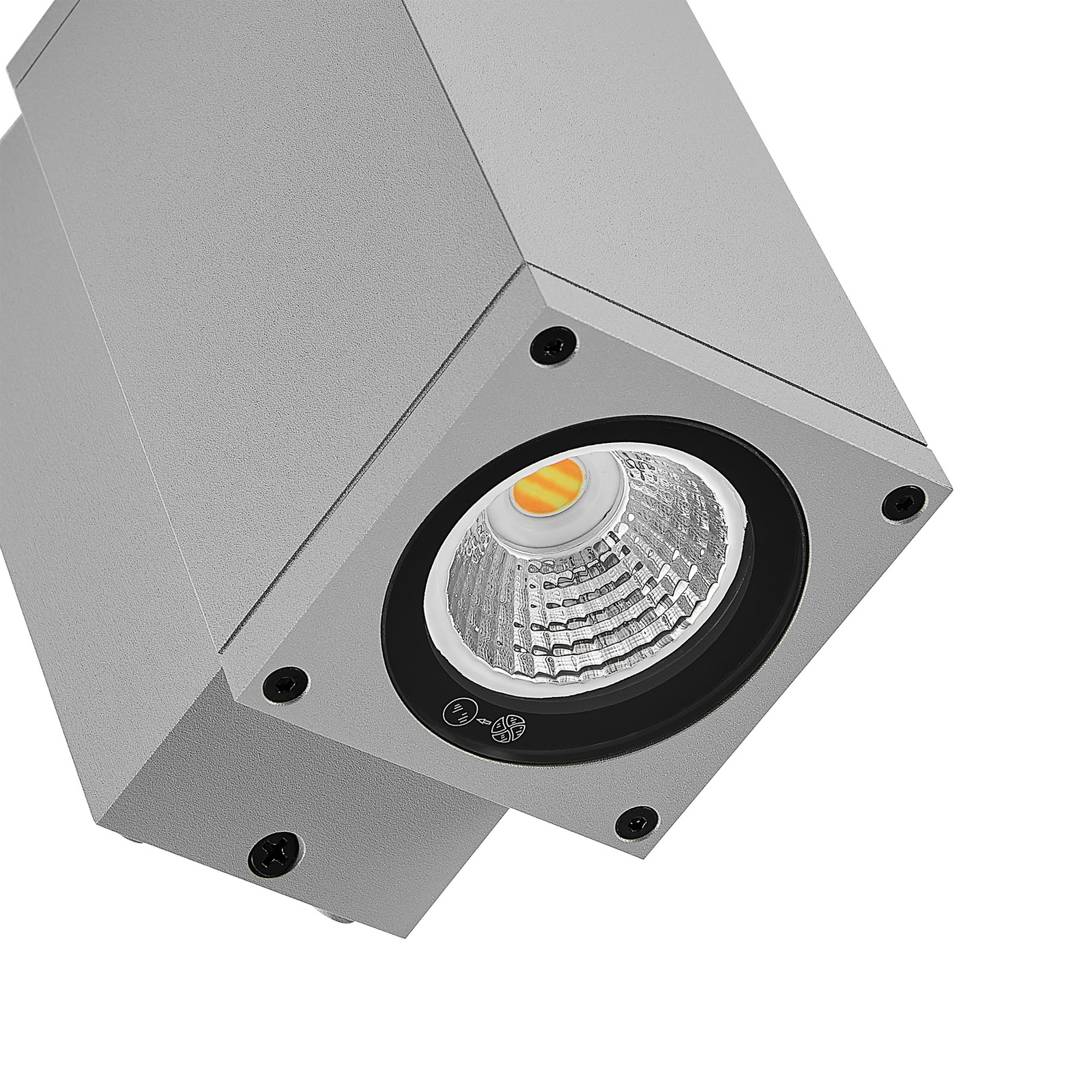 LED-Außenwandlampe ShoreLine Pro Square, hellgrau, 830/840 LED-Außenwandlampe ShoreLine Pro Square, hellgrau, 830/840