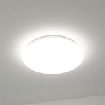 DOTLUX LED-anduriga laevalgusti LUNA valge Ø 33cm PMMA CCT IP44
