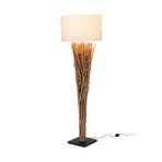 Stojací lampa Palmaria, barva dřeva/béžová, výška 177 cm, dřevo