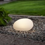 LED-Solarleuchte GLOBY, weiß, 24,5 cm, Kunststoff, IP44