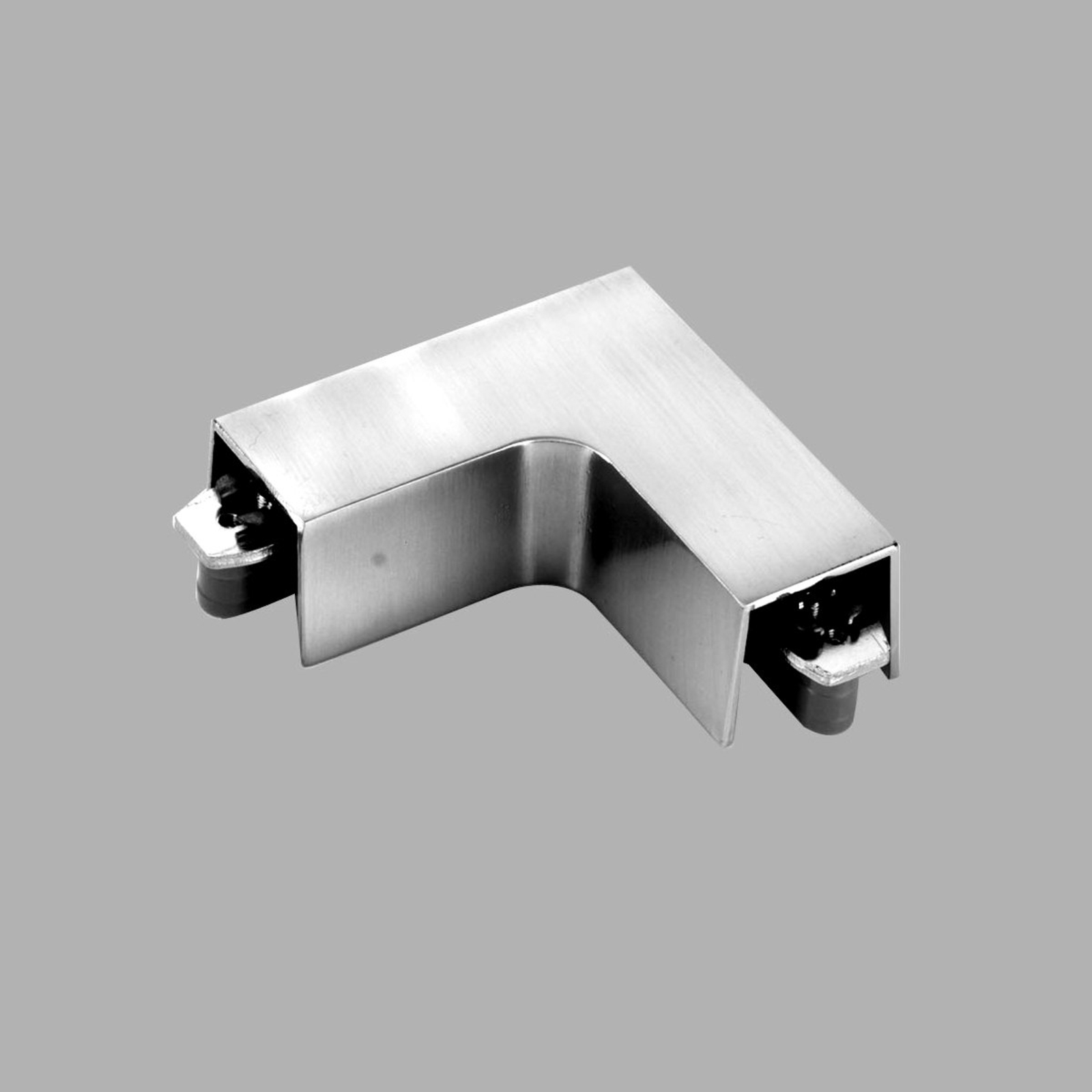 Fischer & Honsel Corner connector for track system HV track4 m6, metal, L: 7 cm, W: 7 cm
