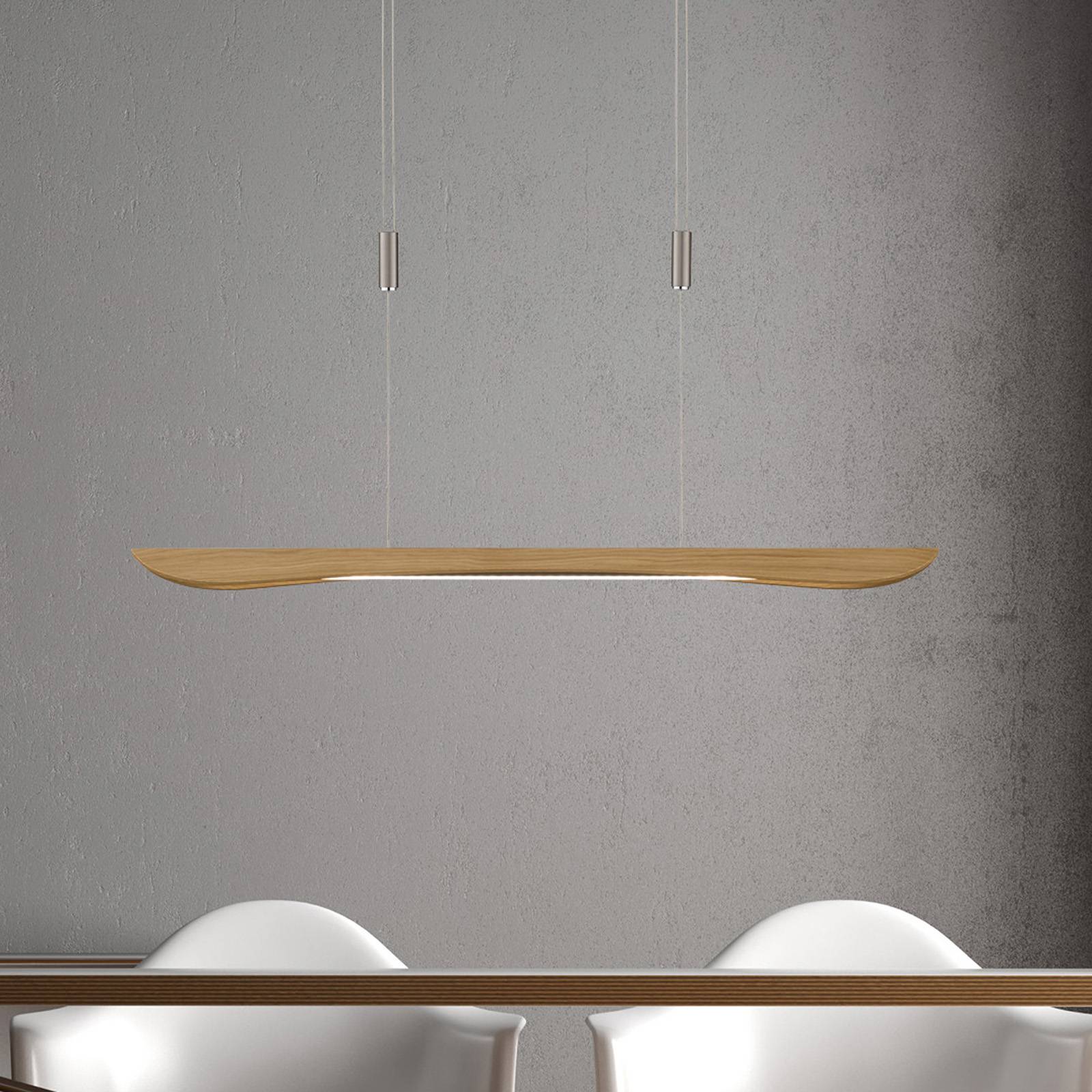 Rothfels Wooden Pendant Light - Living / Dining Room - Hanging Light - dimmable - Modern - Brown