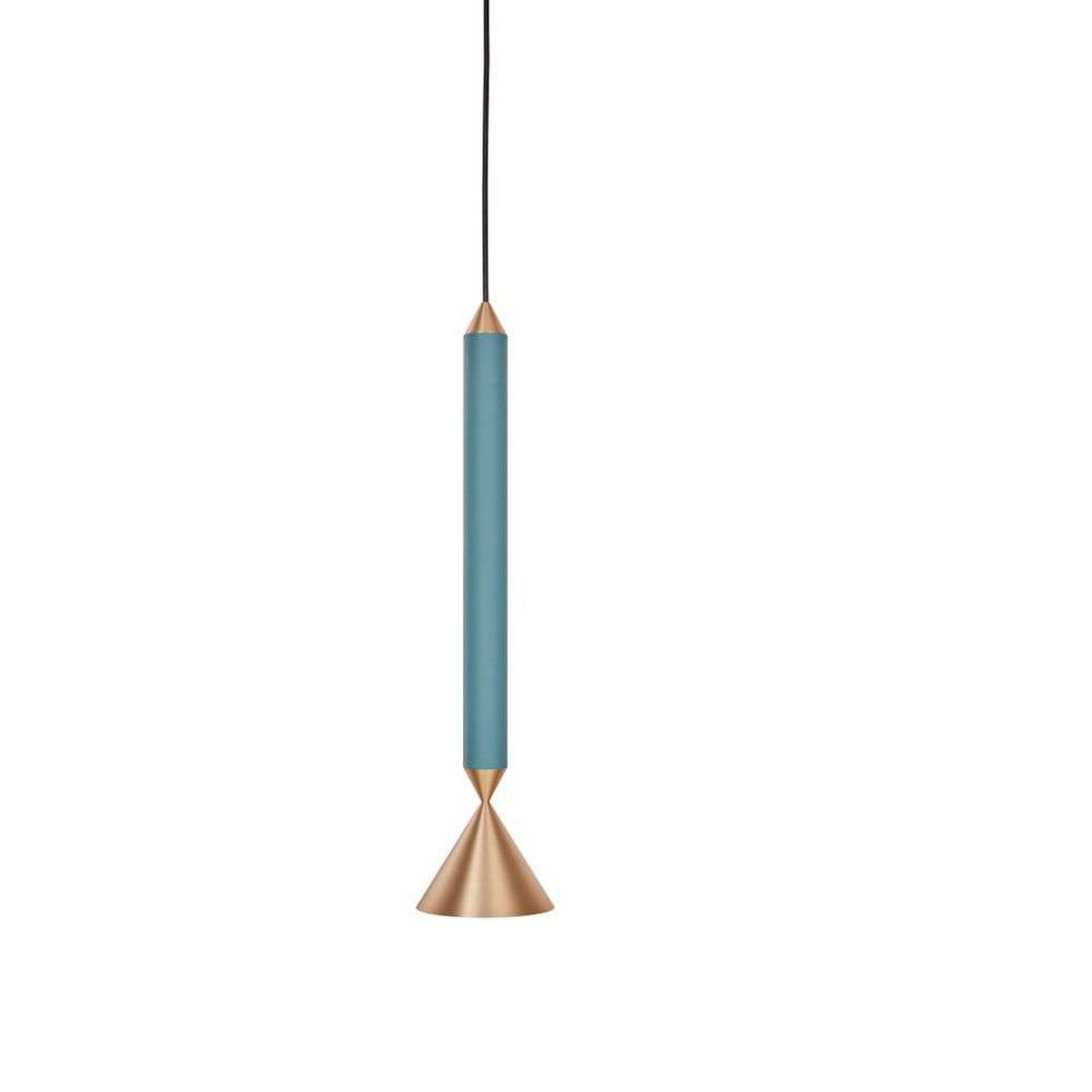 Apollo 39 Taklampa Deep Sea/Polished Brass - Pholc