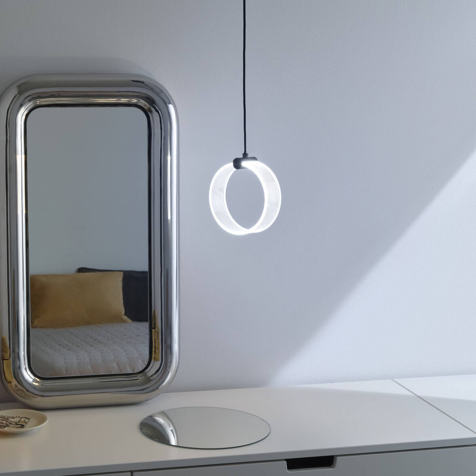 Żyrandol LED OSRAM Decor Circle, 1-punktowa, CCT, czarna