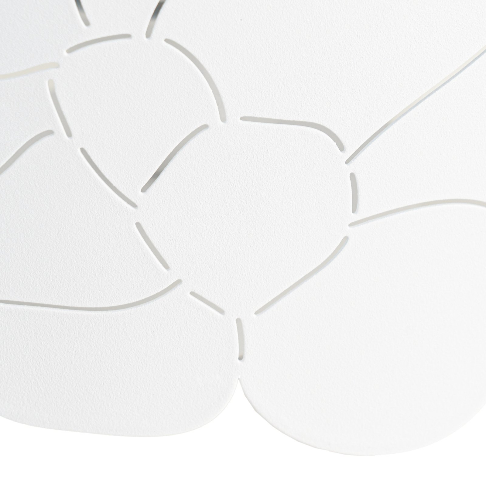 Lindby Aralena ceiling light, white, metal, Ø 26 cm