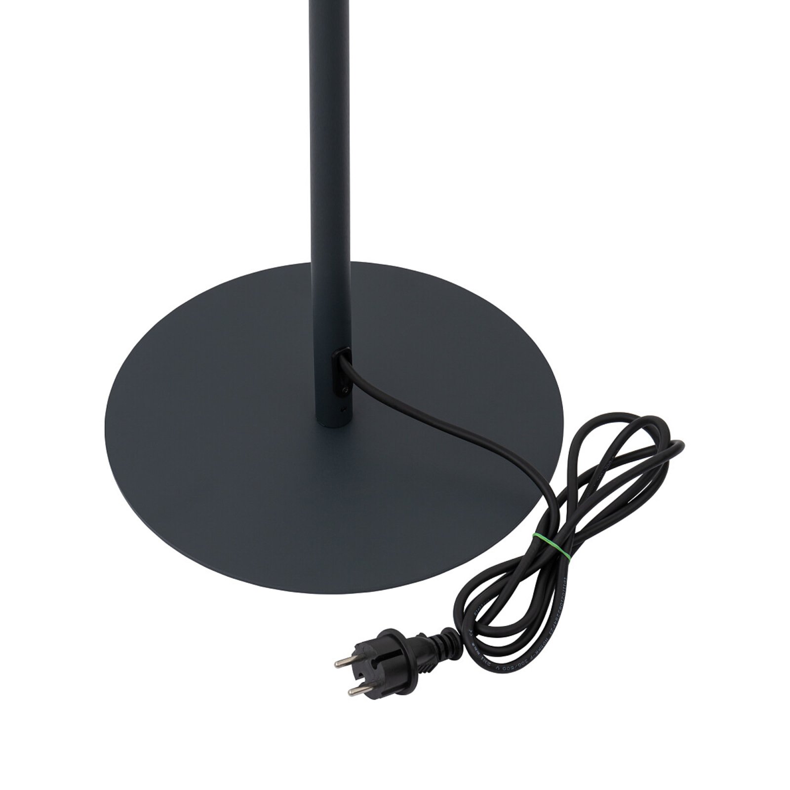 Golvlampa Patio, IP44, grafit/vit, höjd 148 cm