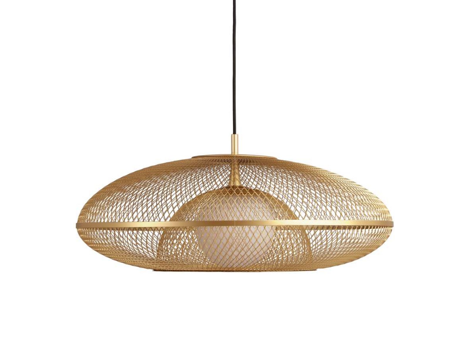 Faraday Závěsná Lampa L Brushed Brass - UMAGE