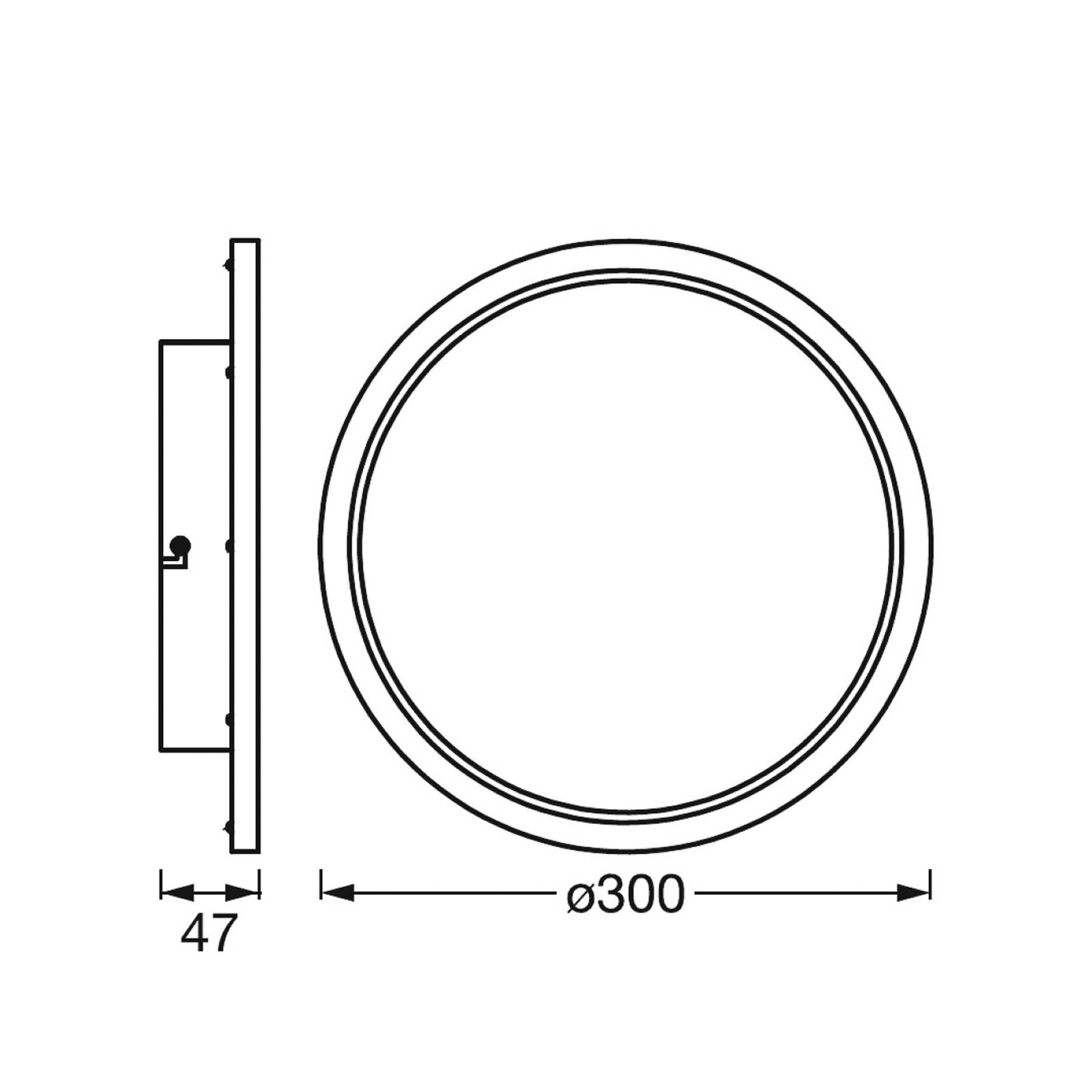 LEDVANCE SMART+ WiFi Orbis Disc, srebrna, Ø 30 cm